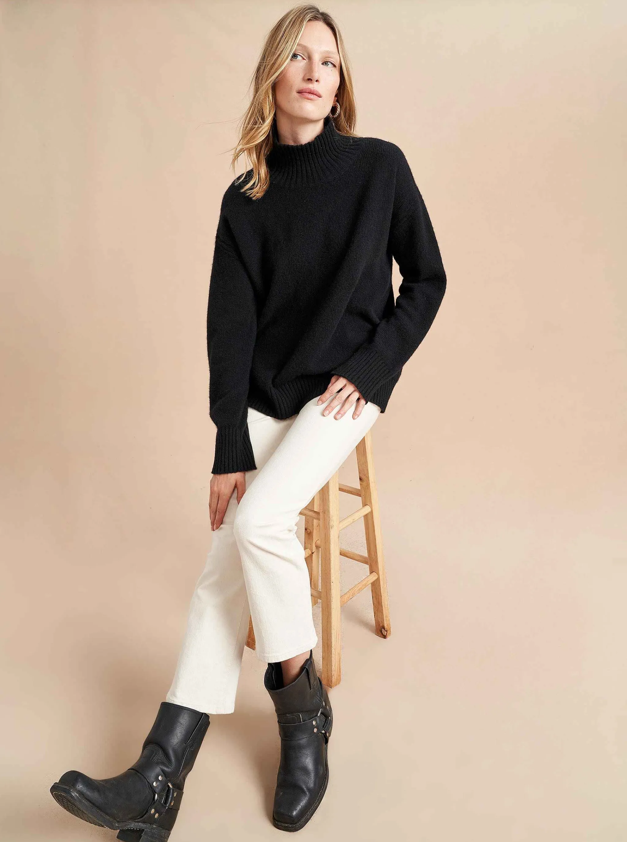La Ligne Turtlenecks*Val Turtleneck Black