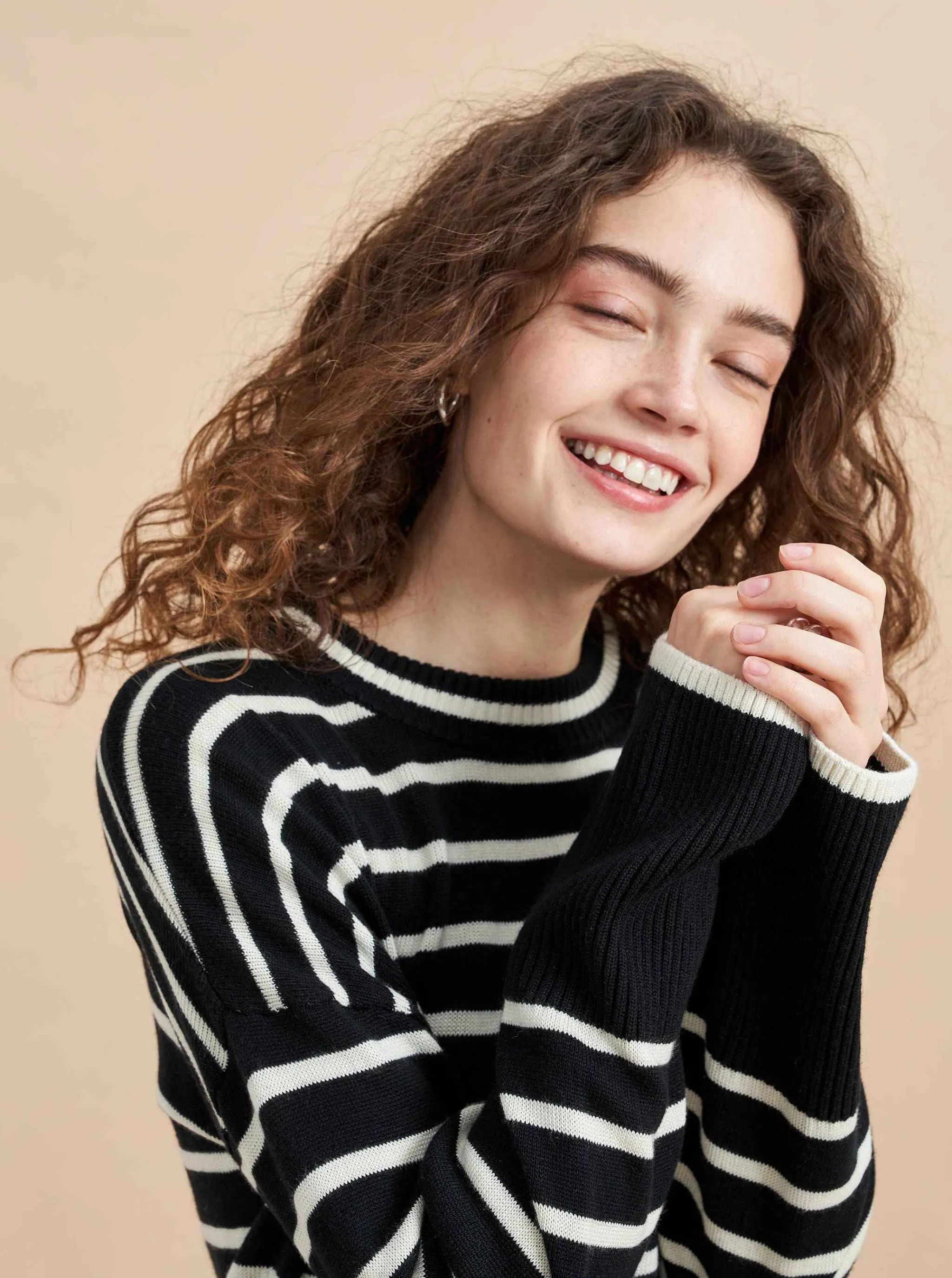 La Ligne Sweaters*Antoine Sweater Black/Cream