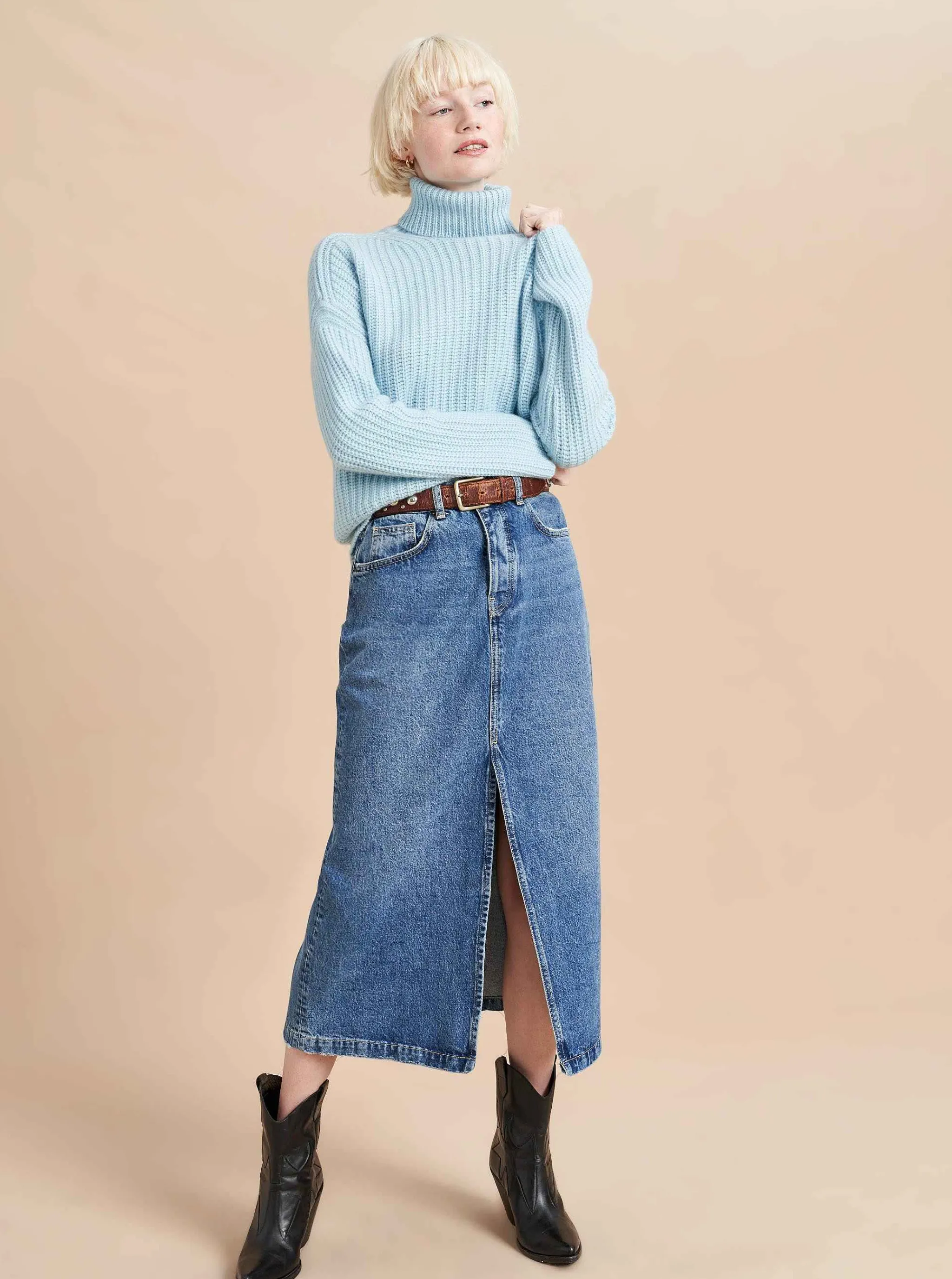 La Ligne Turtlenecks*Toujours Turtleneck Periwinkle