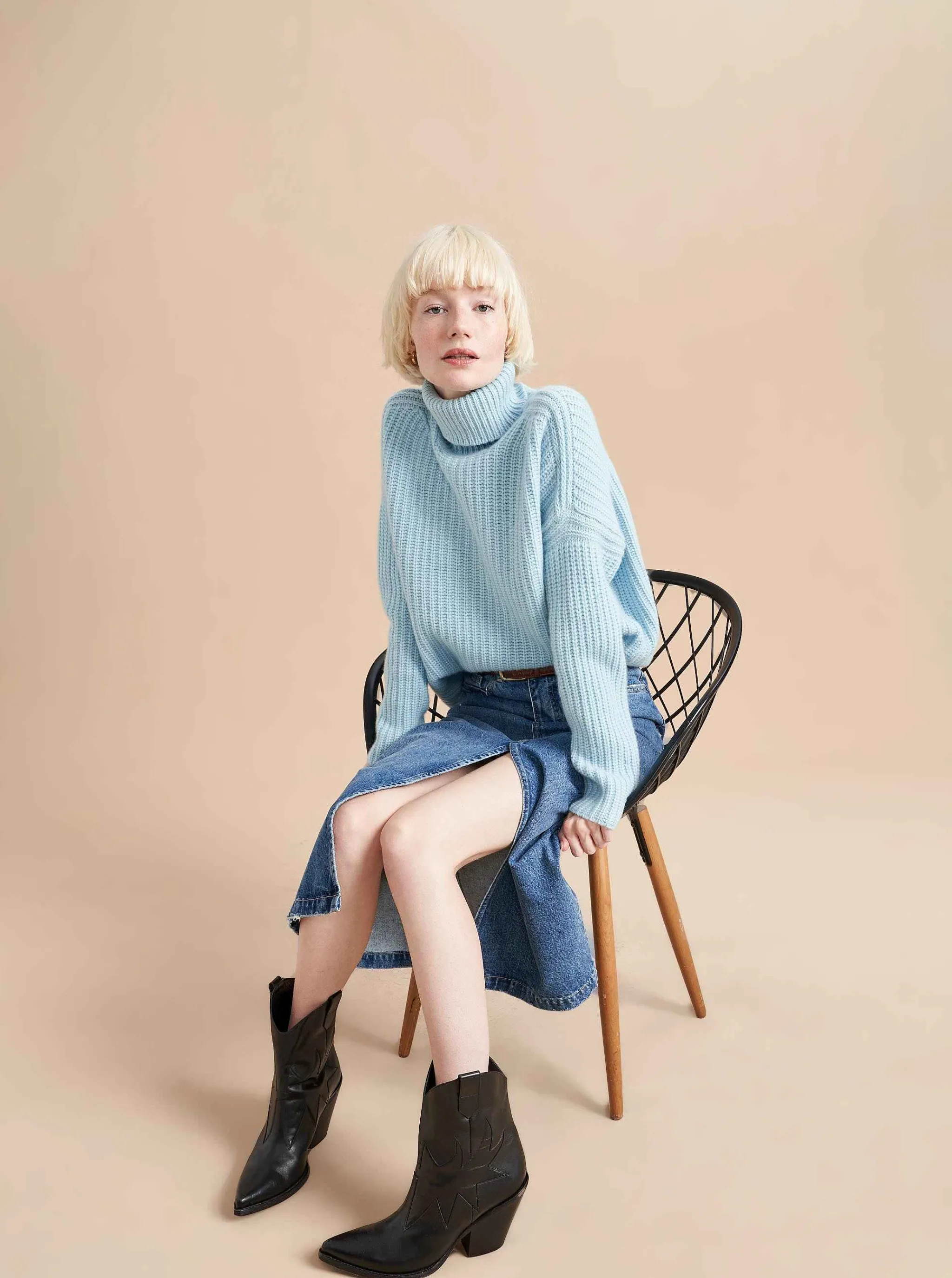 La Ligne Turtlenecks*Toujours Turtleneck Periwinkle
