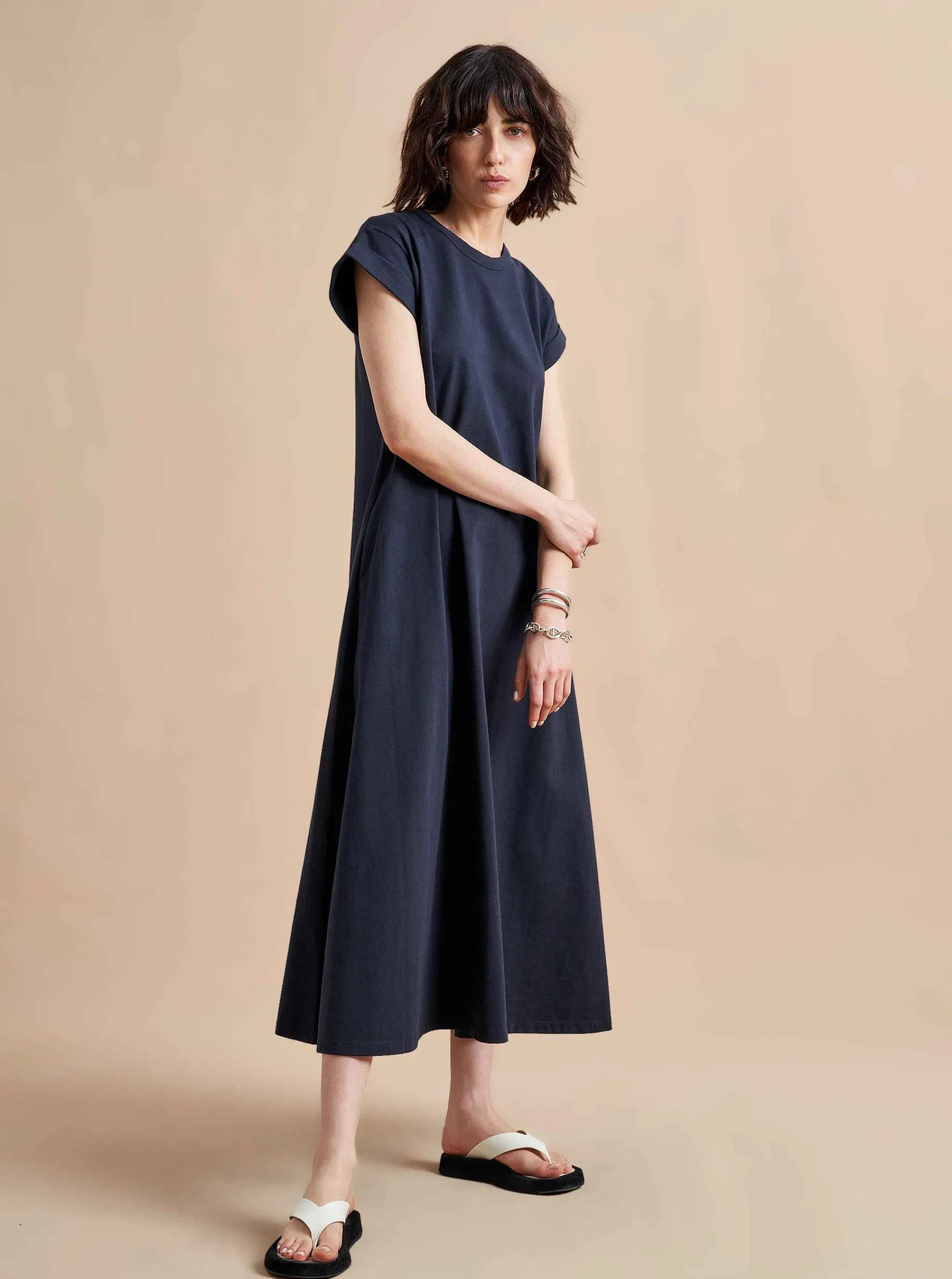 La Ligne Midi Dresses*Andie Dress Navy