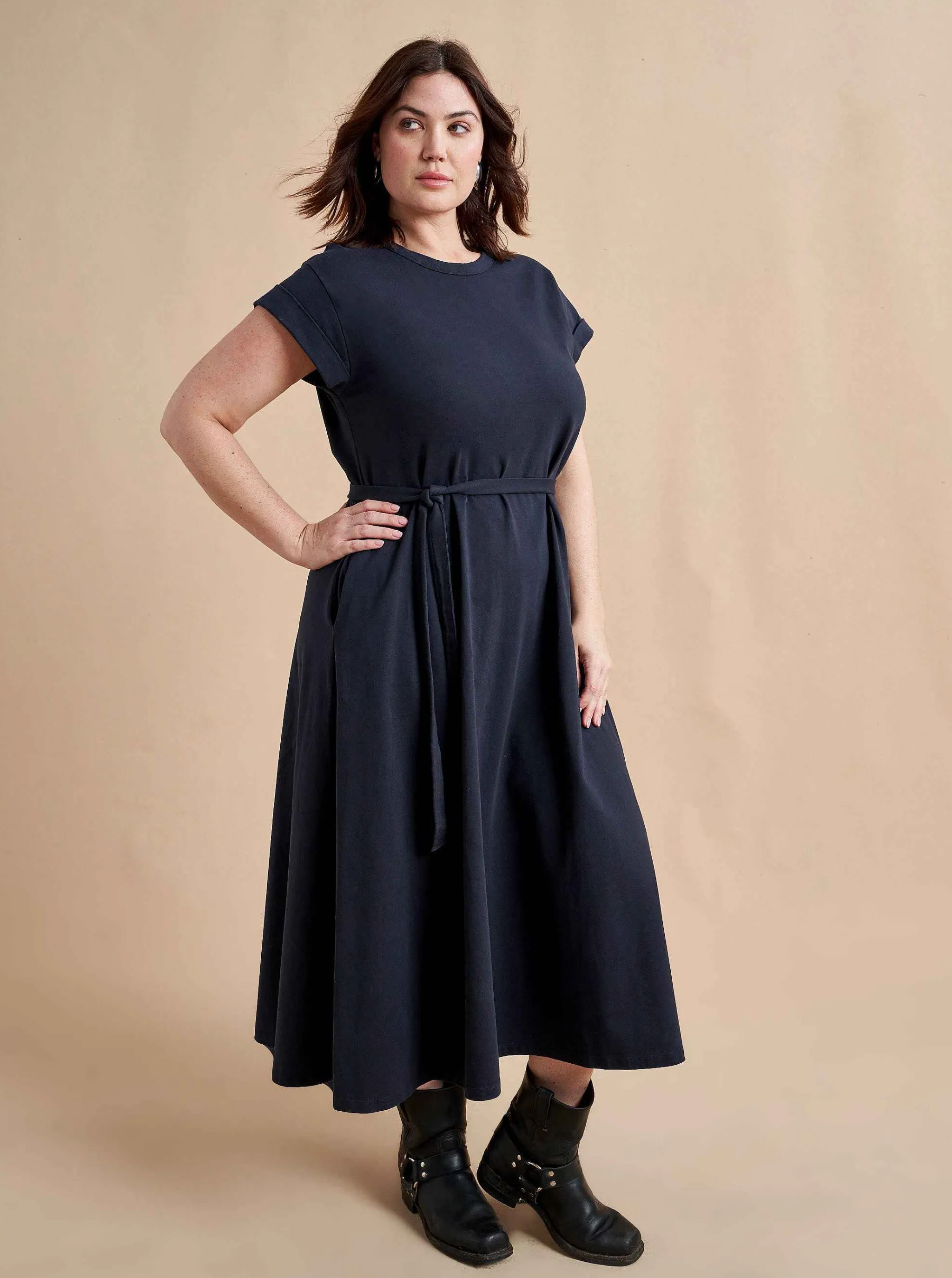 La Ligne Midi Dresses*Andie Dress Navy