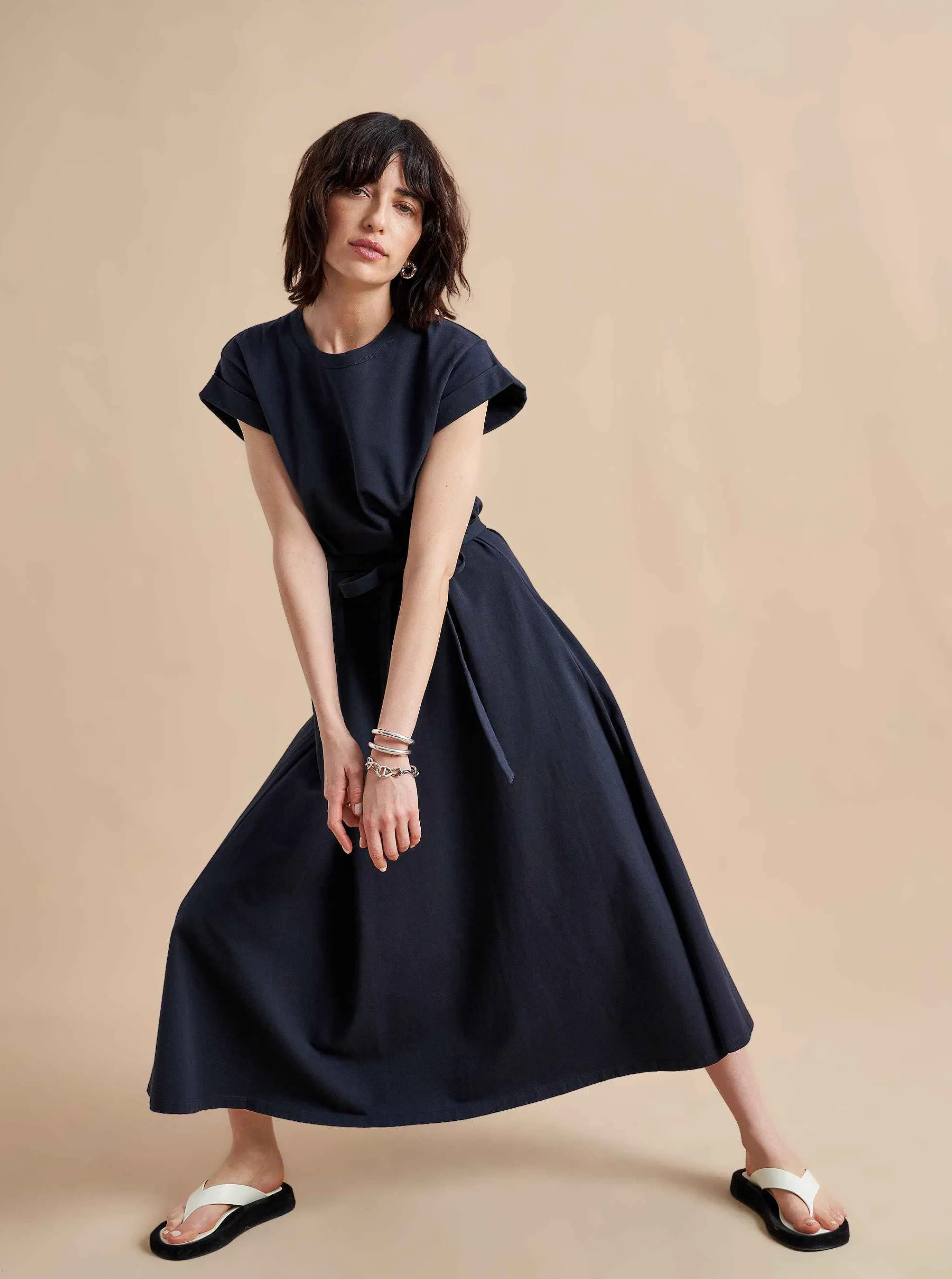 La Ligne Midi Dresses*Andie Dress Navy