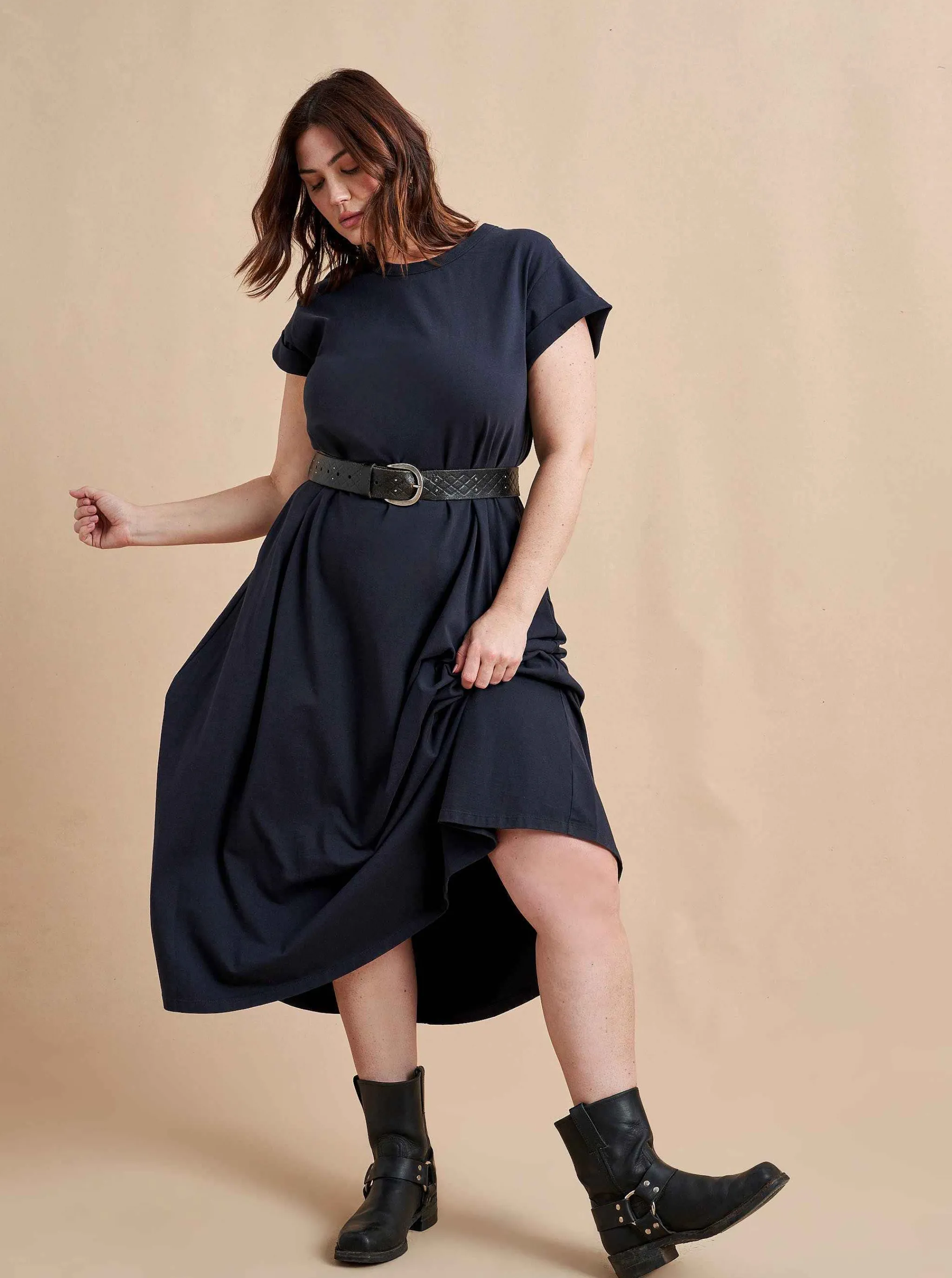 La Ligne Midi Dresses*Andie Dress Navy