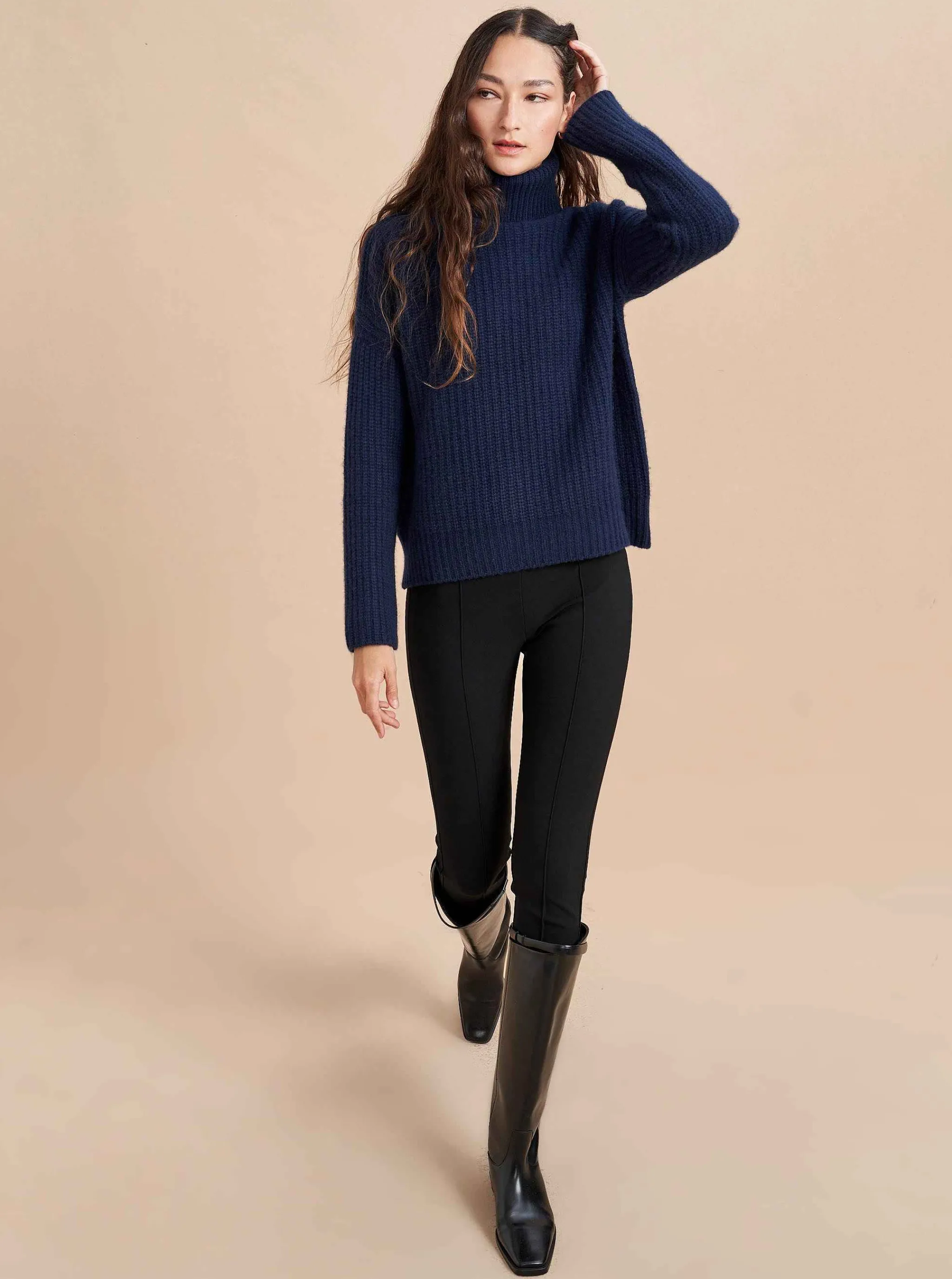 La Ligne Turtlenecks*Toujours Turtleneck Navy