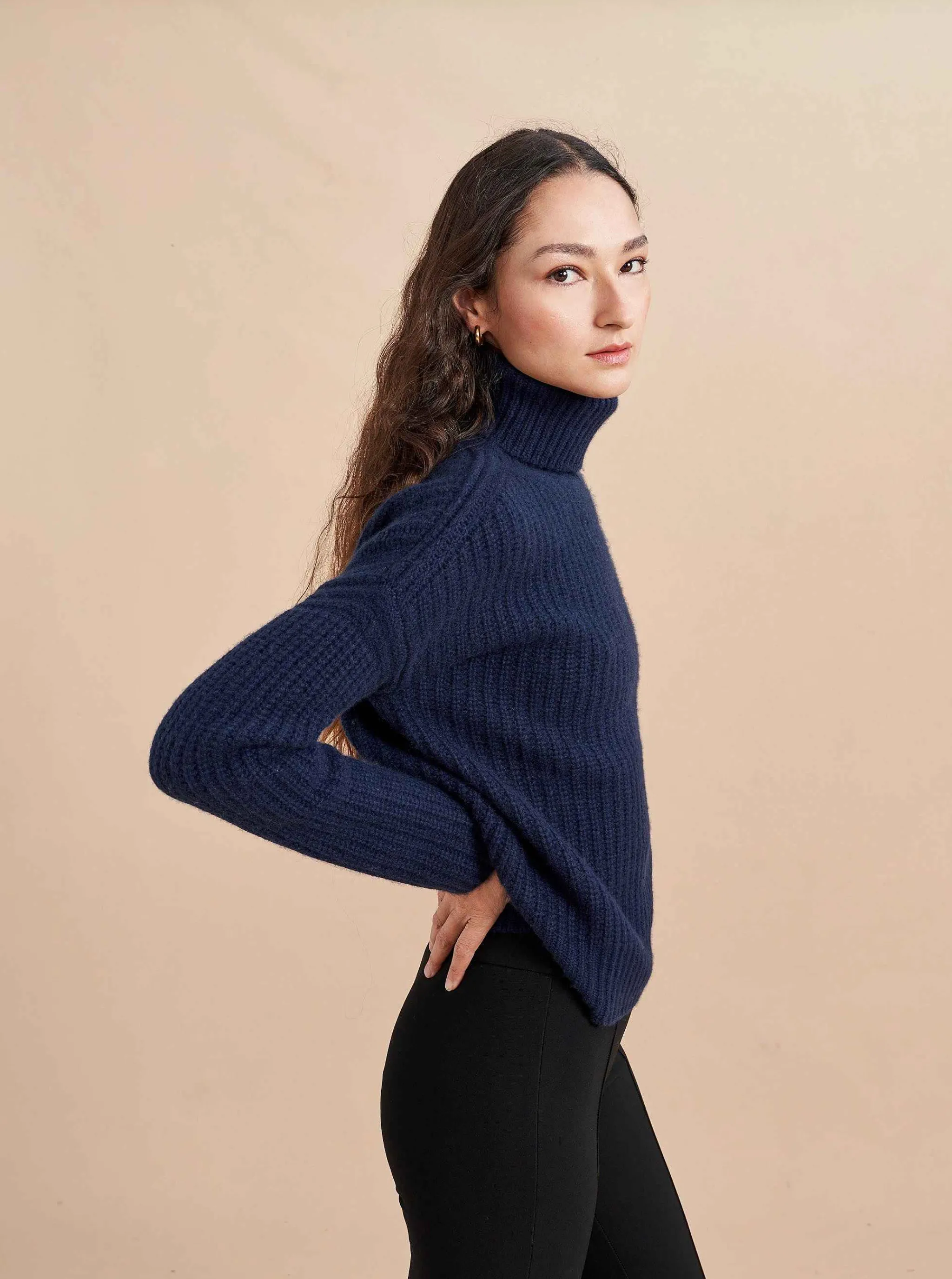 La Ligne Turtlenecks*Toujours Turtleneck Navy