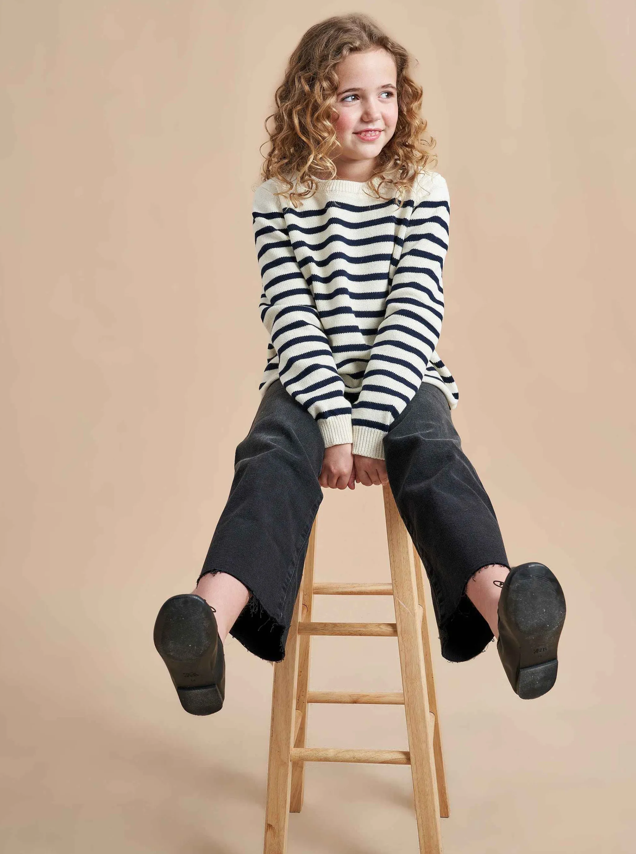 La Ligne Sweaters*Marini Sweater Cream/Navy