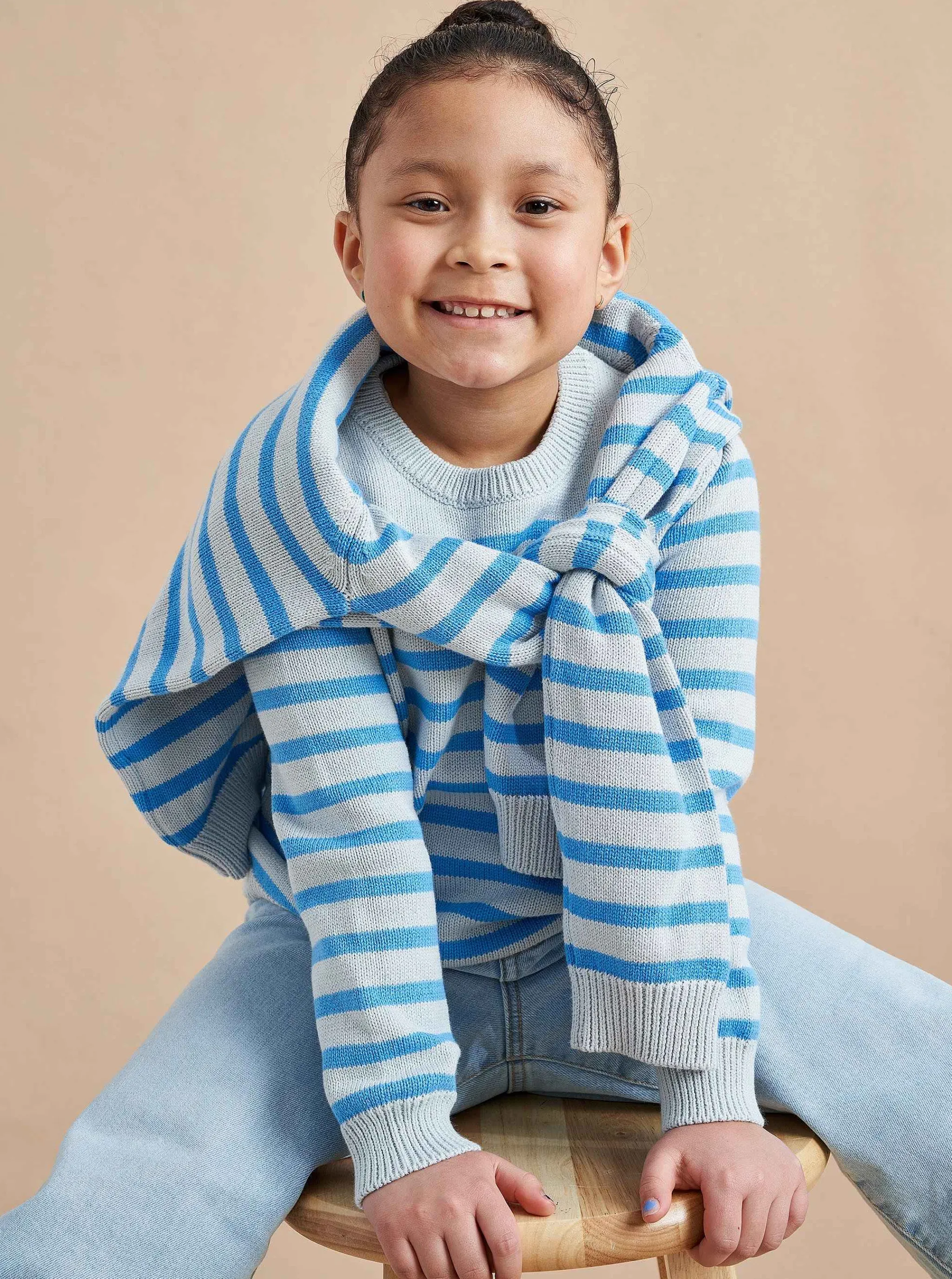 La Ligne Kids*Marini Sweater Pale Blue