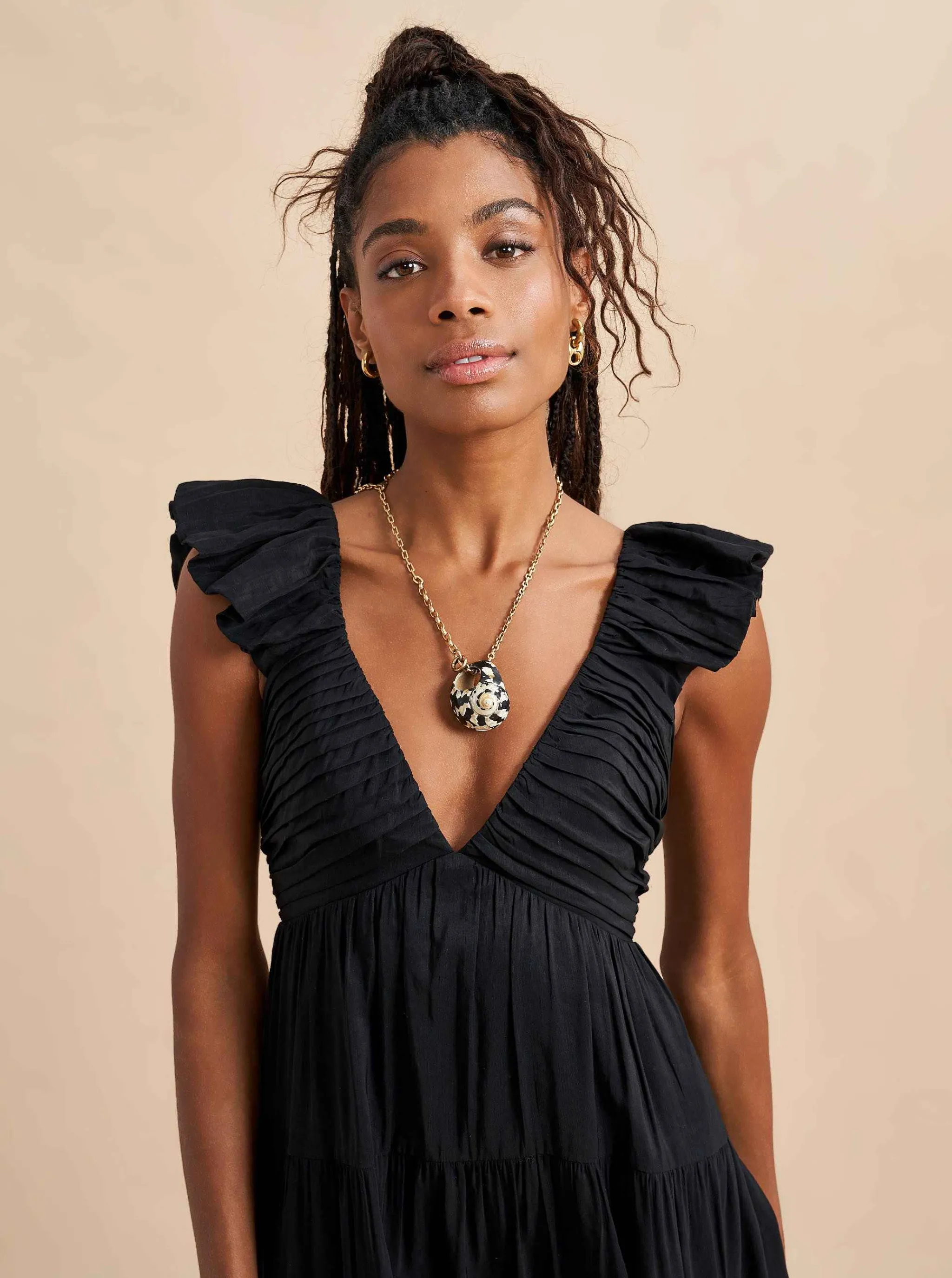 La Ligne Midi Dresses*Anais Dress Black