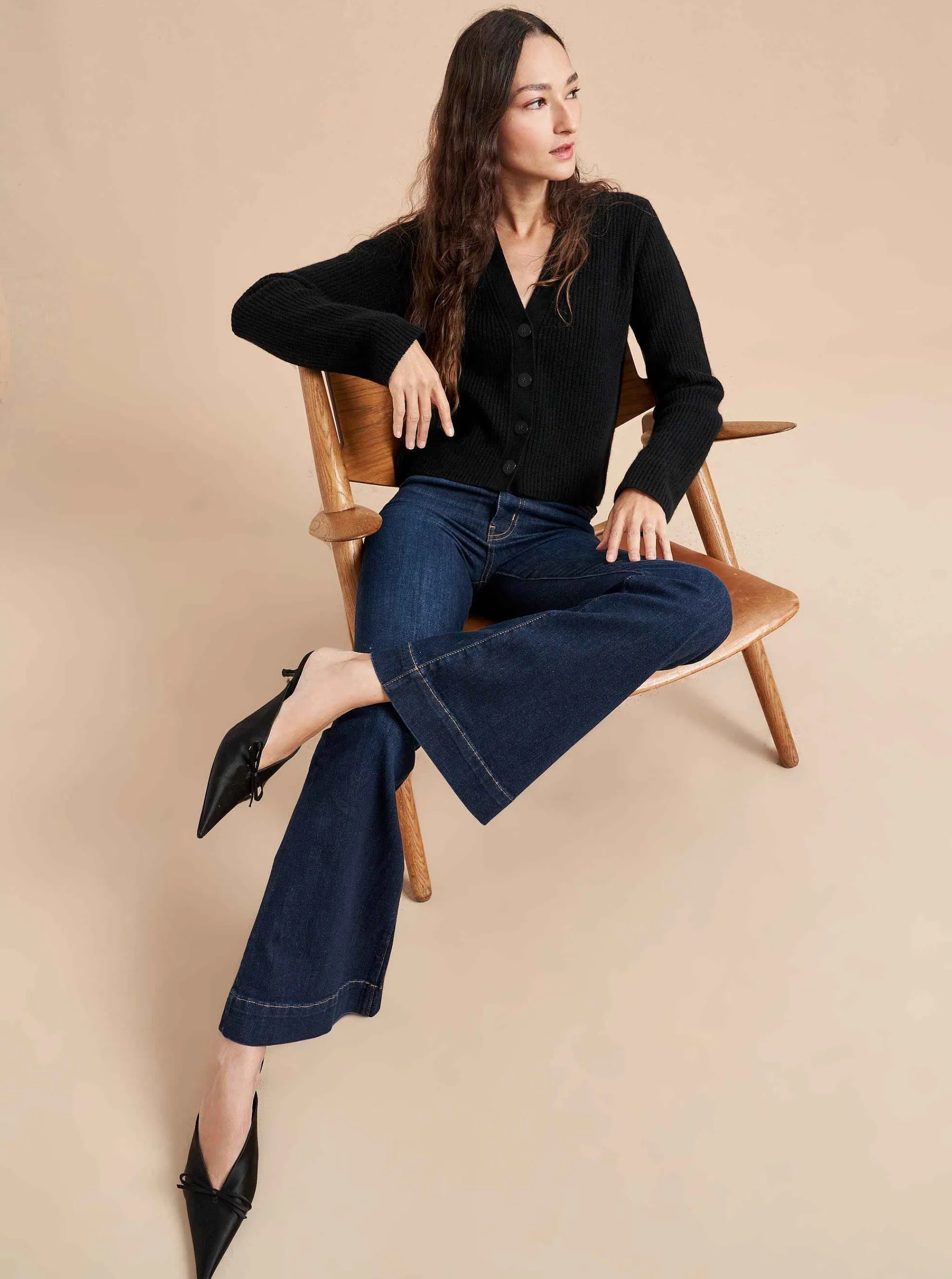 La Ligne Cardigans*Mini Toujours Cardigan Black