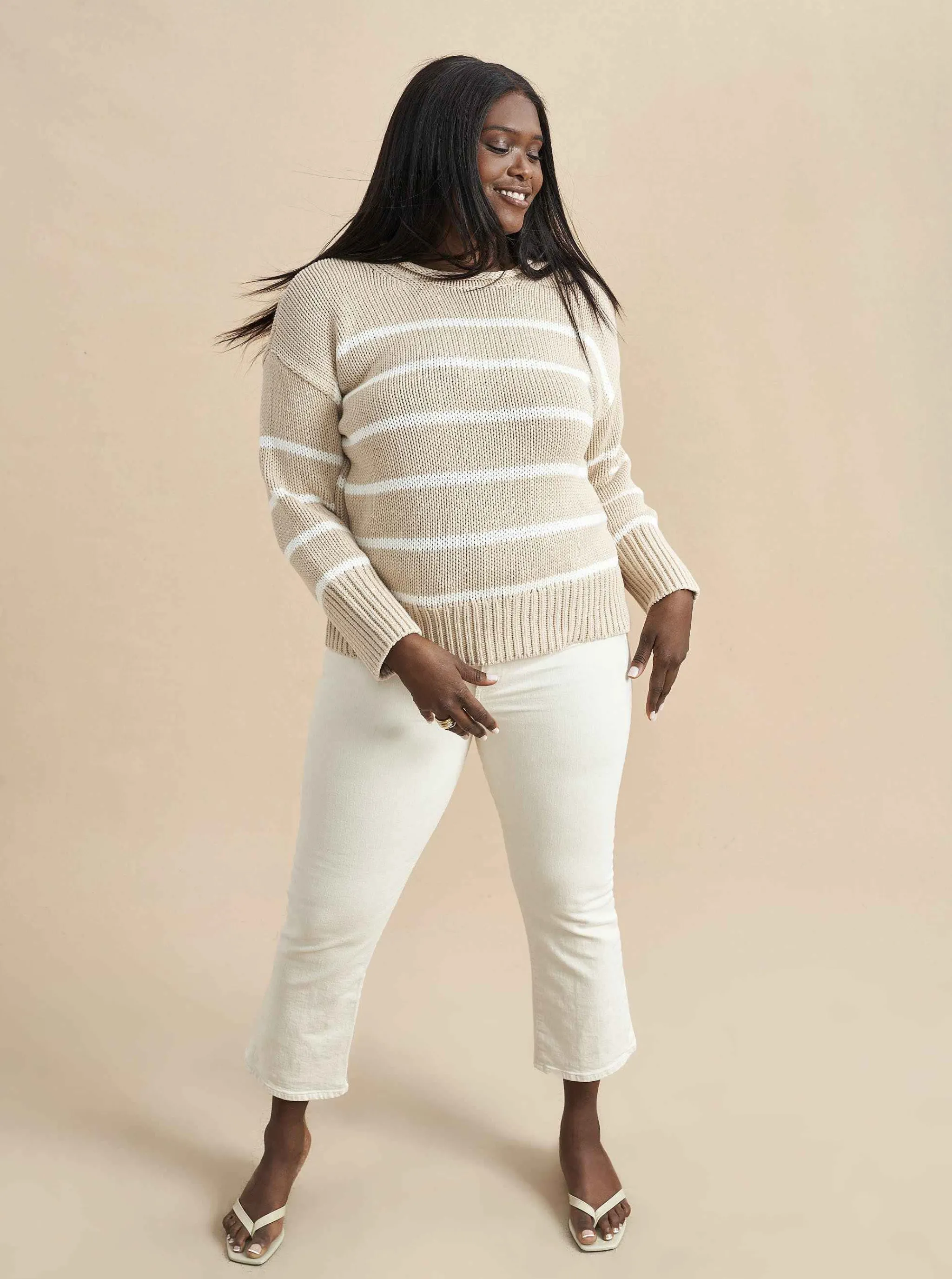 La Ligne Sweaters*Marina Sweater Camel/Cream