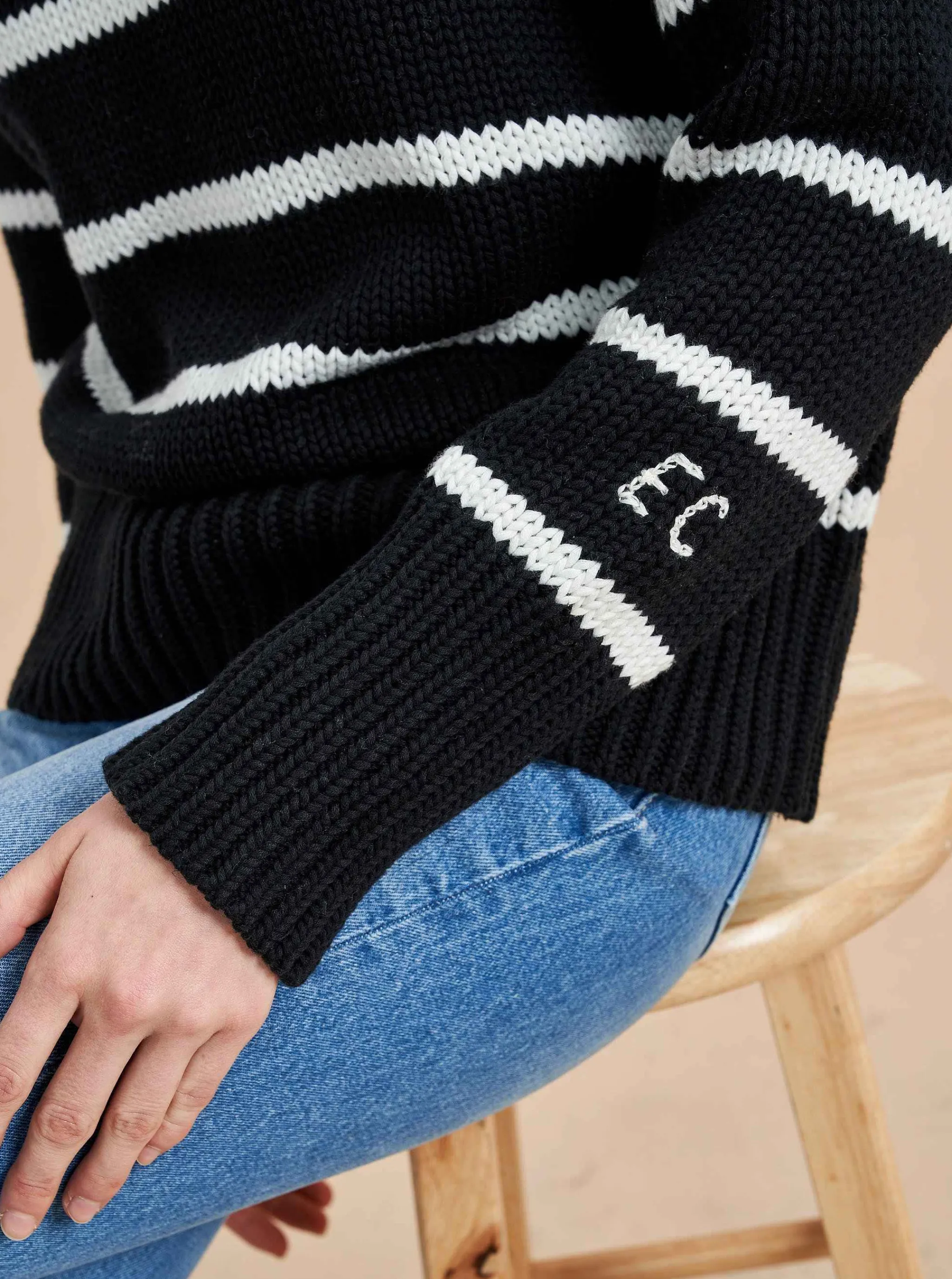 La Ligne Sweaters*Marina Sweater Camel/Cream