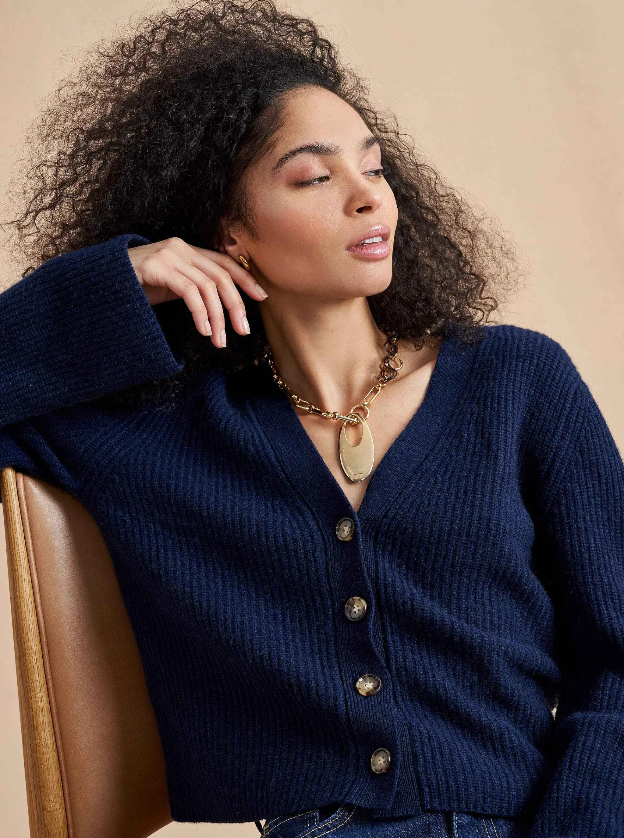 La Ligne Cardigans*Mini Toujours Cardigan Navy