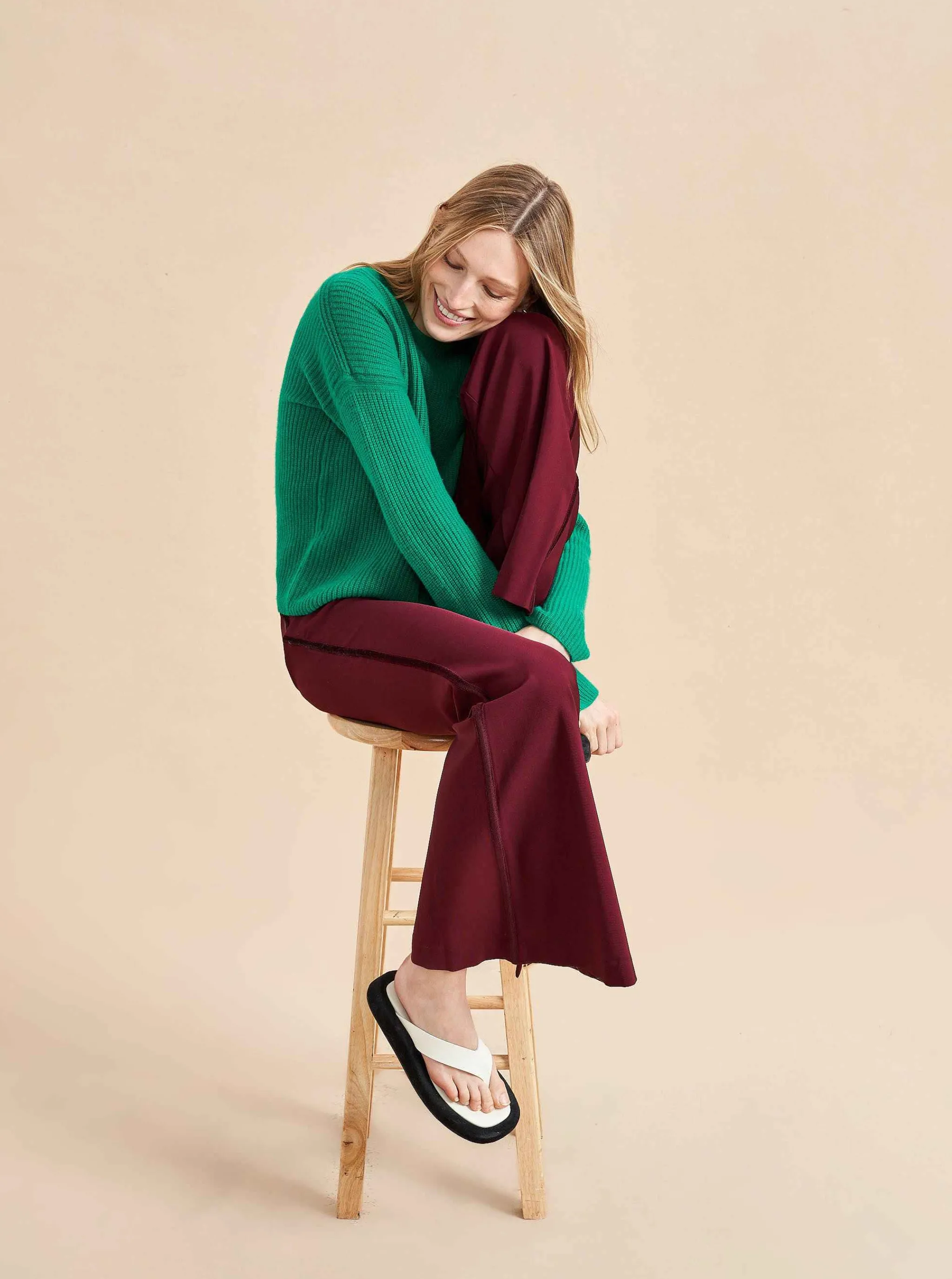 La Ligne Sweaters*Mini Toujours Sweater Kelly Green