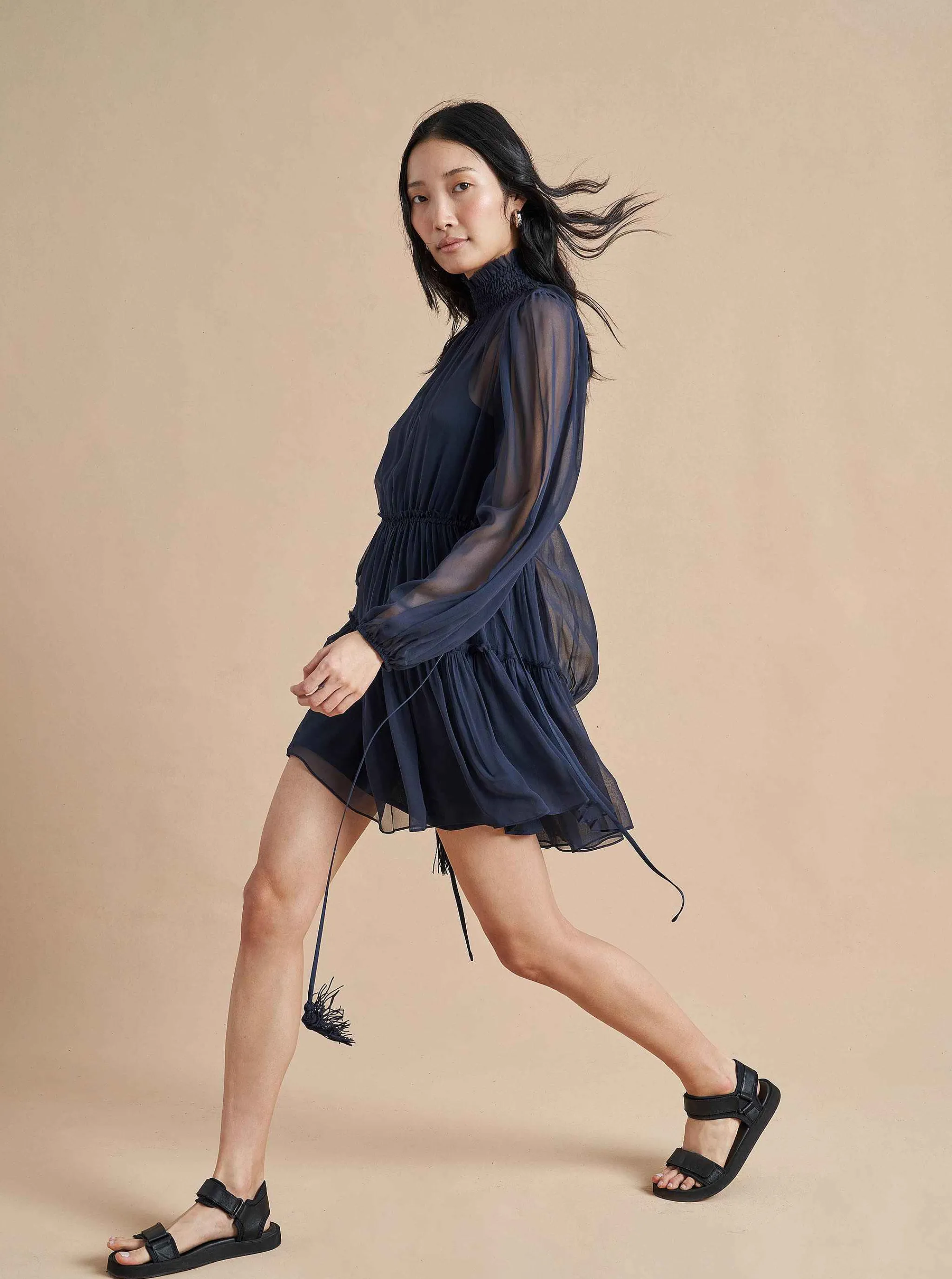 La Ligne Mini Dresses*Chiara Dress Navy