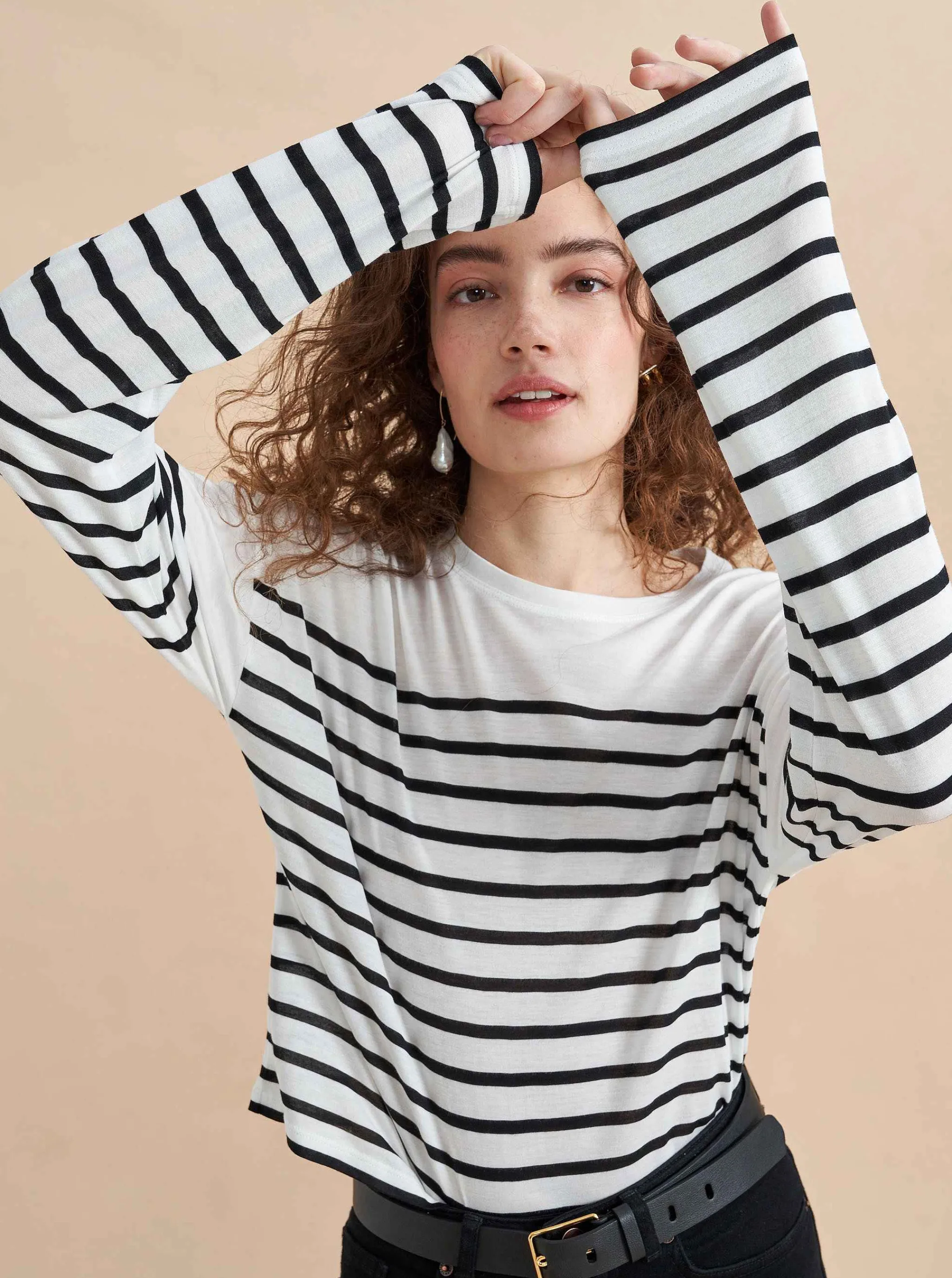 La Ligne Tees*Long Sleeve Teddy Tee