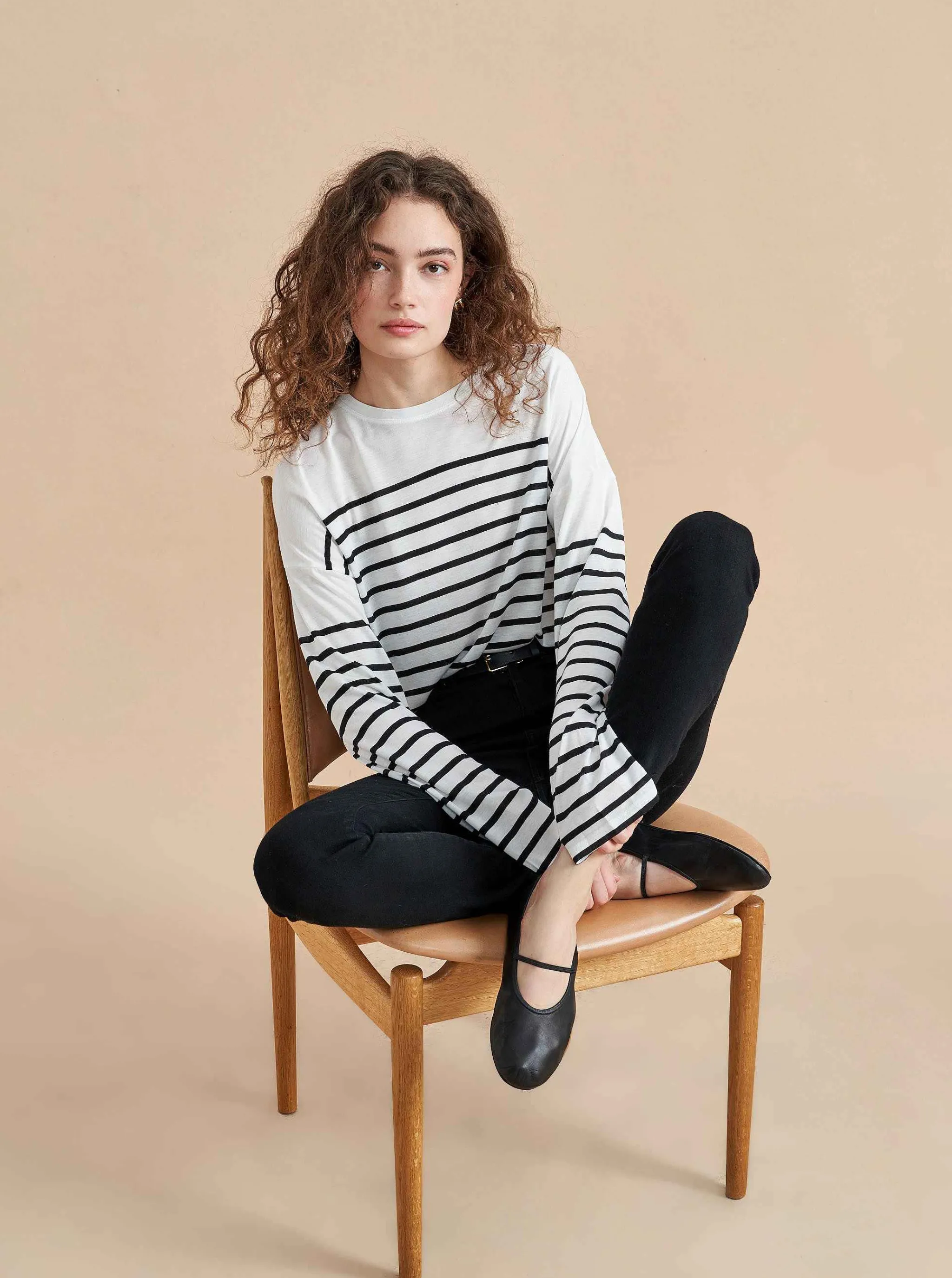 La Ligne Tees*Long Sleeve Teddy Tee