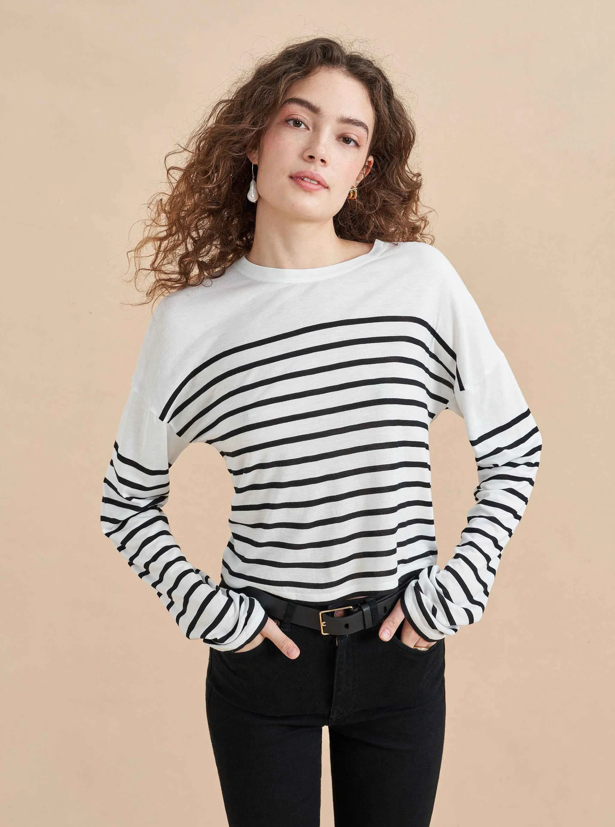La Ligne Tees*Long Sleeve Teddy Tee