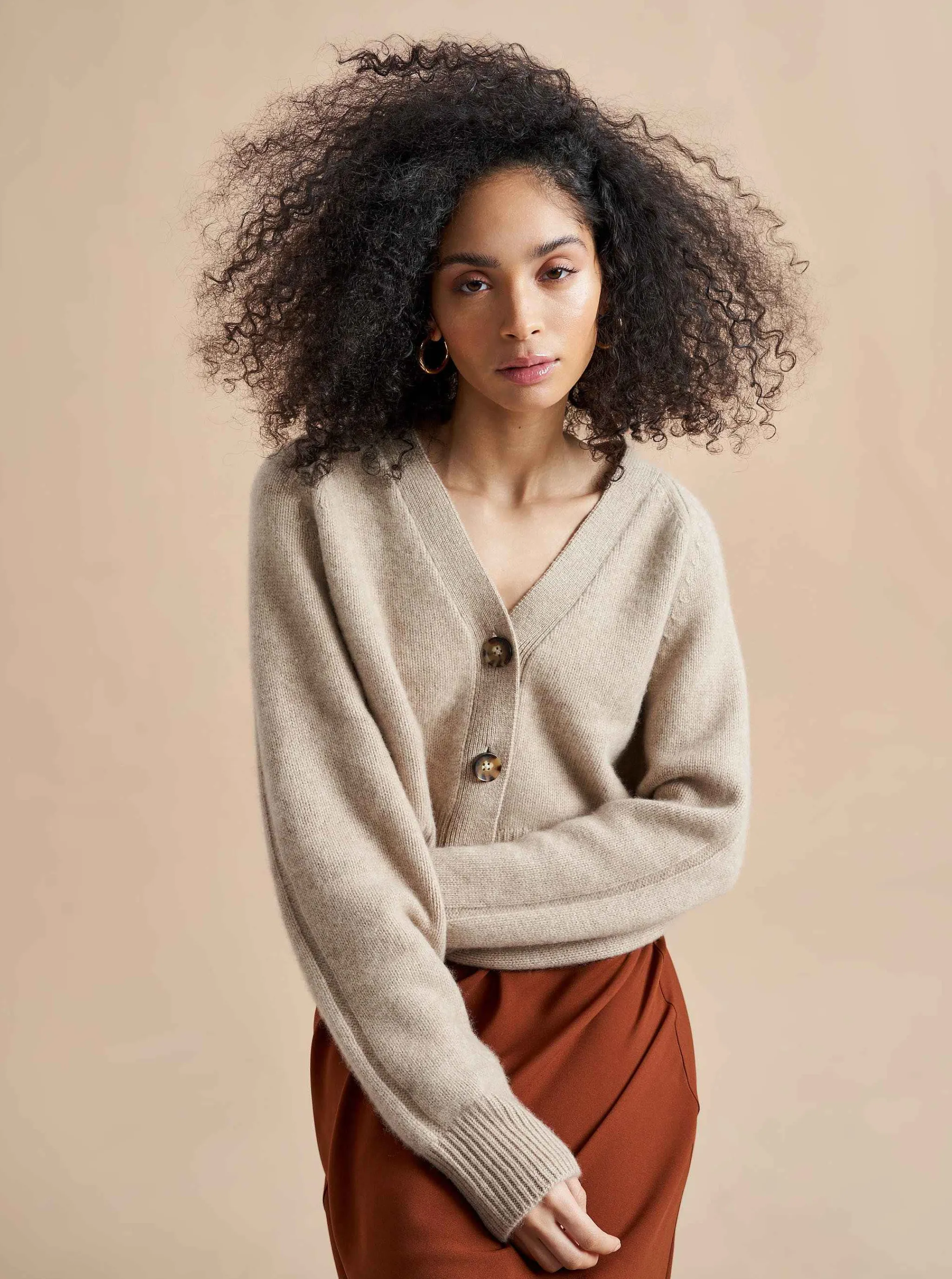 La Ligne Cardigans*Gaston Cardigan Tan