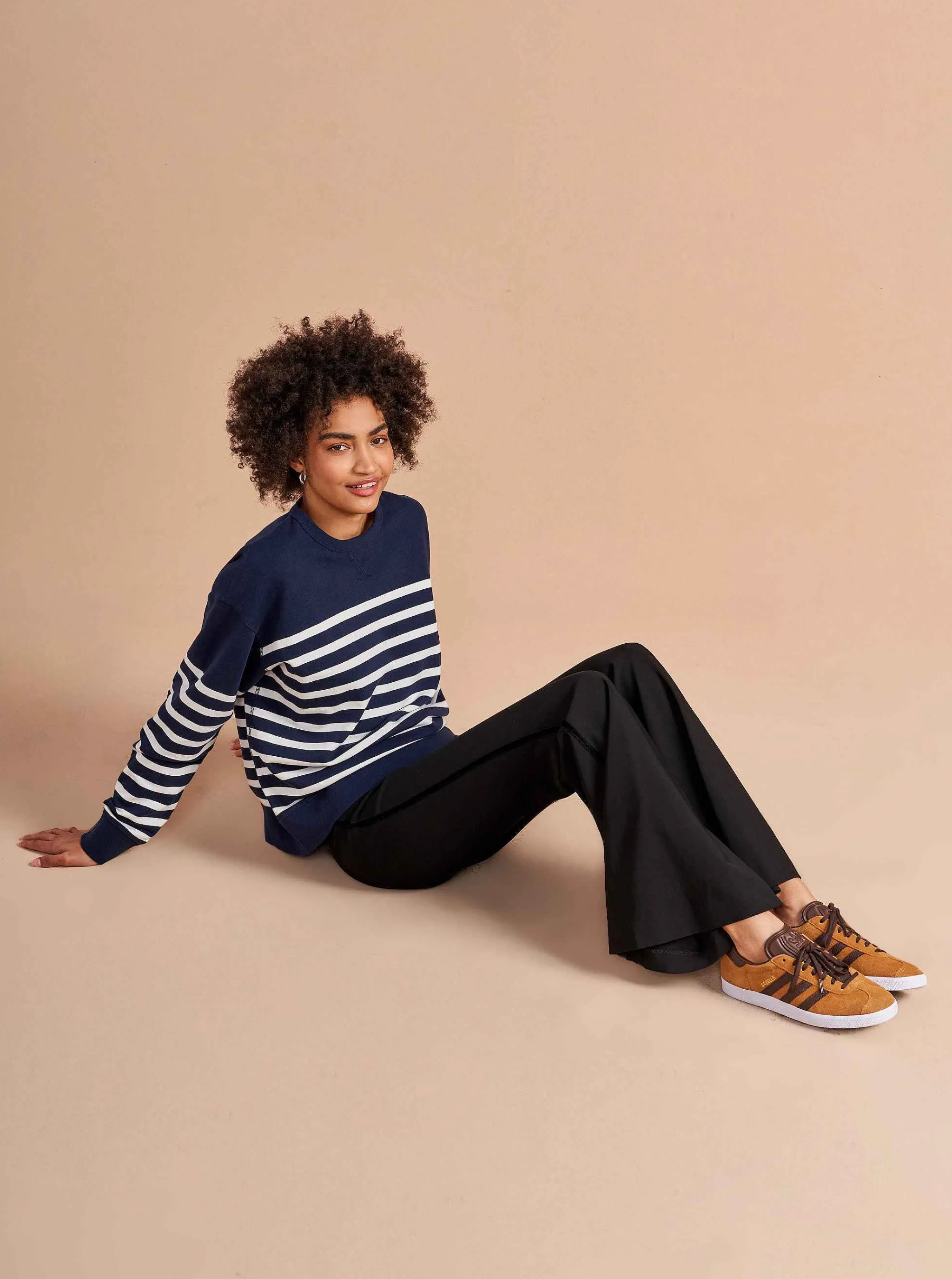 La Ligne Sweatshirts & Hoodies*James Sweatshirt Navy/Ivory