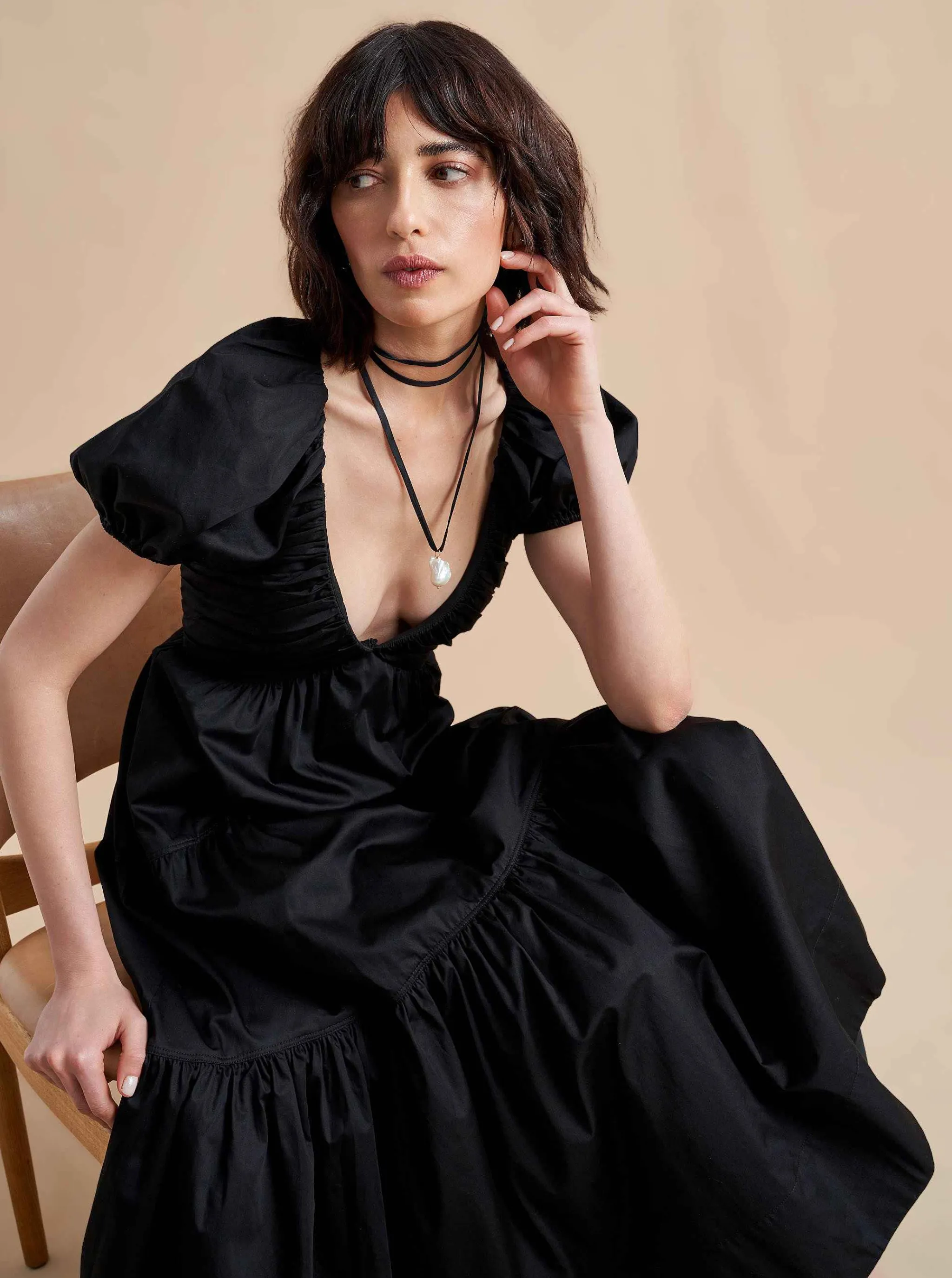 La Ligne Midi Dresses*Ina Dress Black