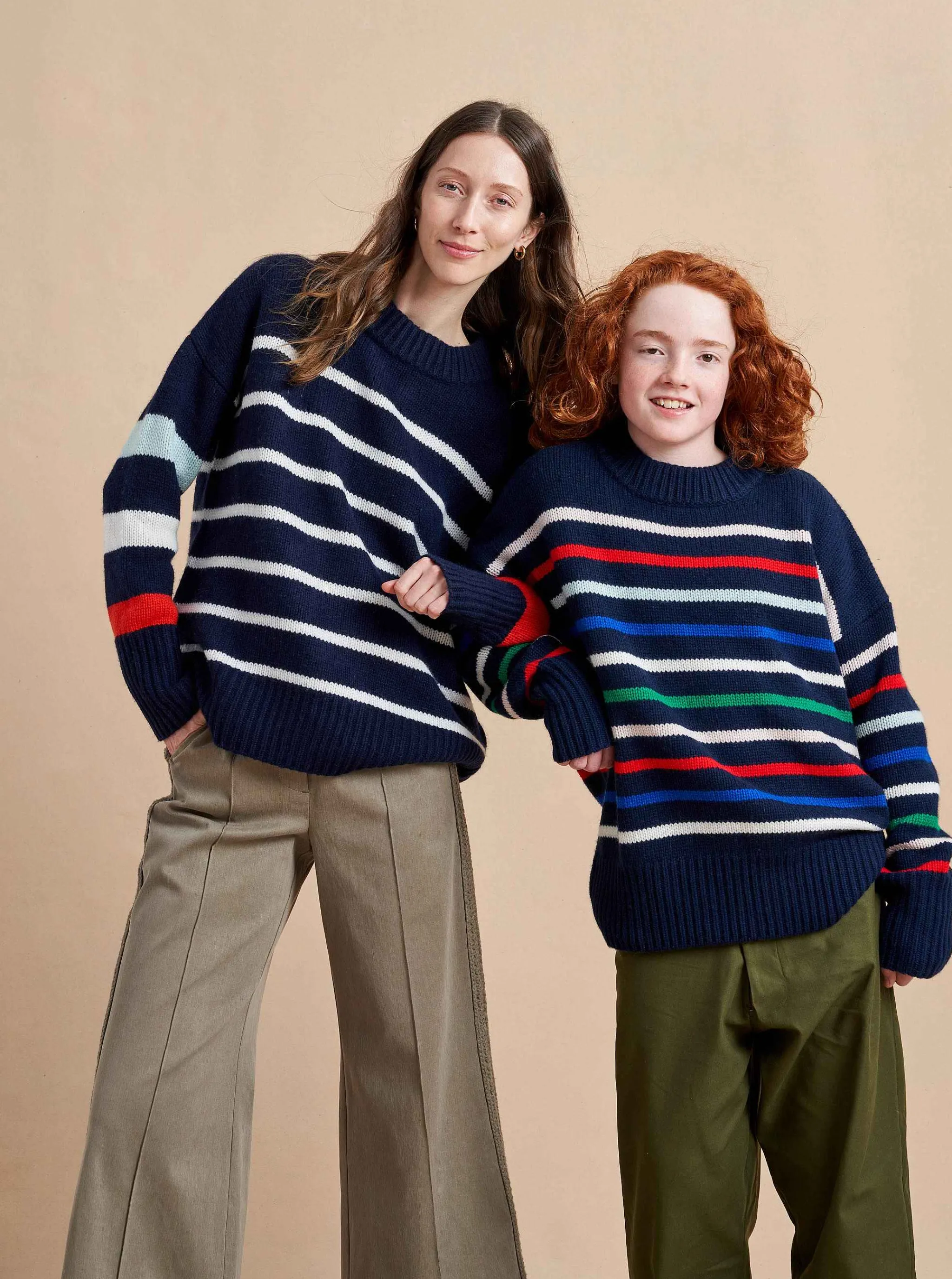 La Ligne Sweaters*Marin Sweater Navy/Multi