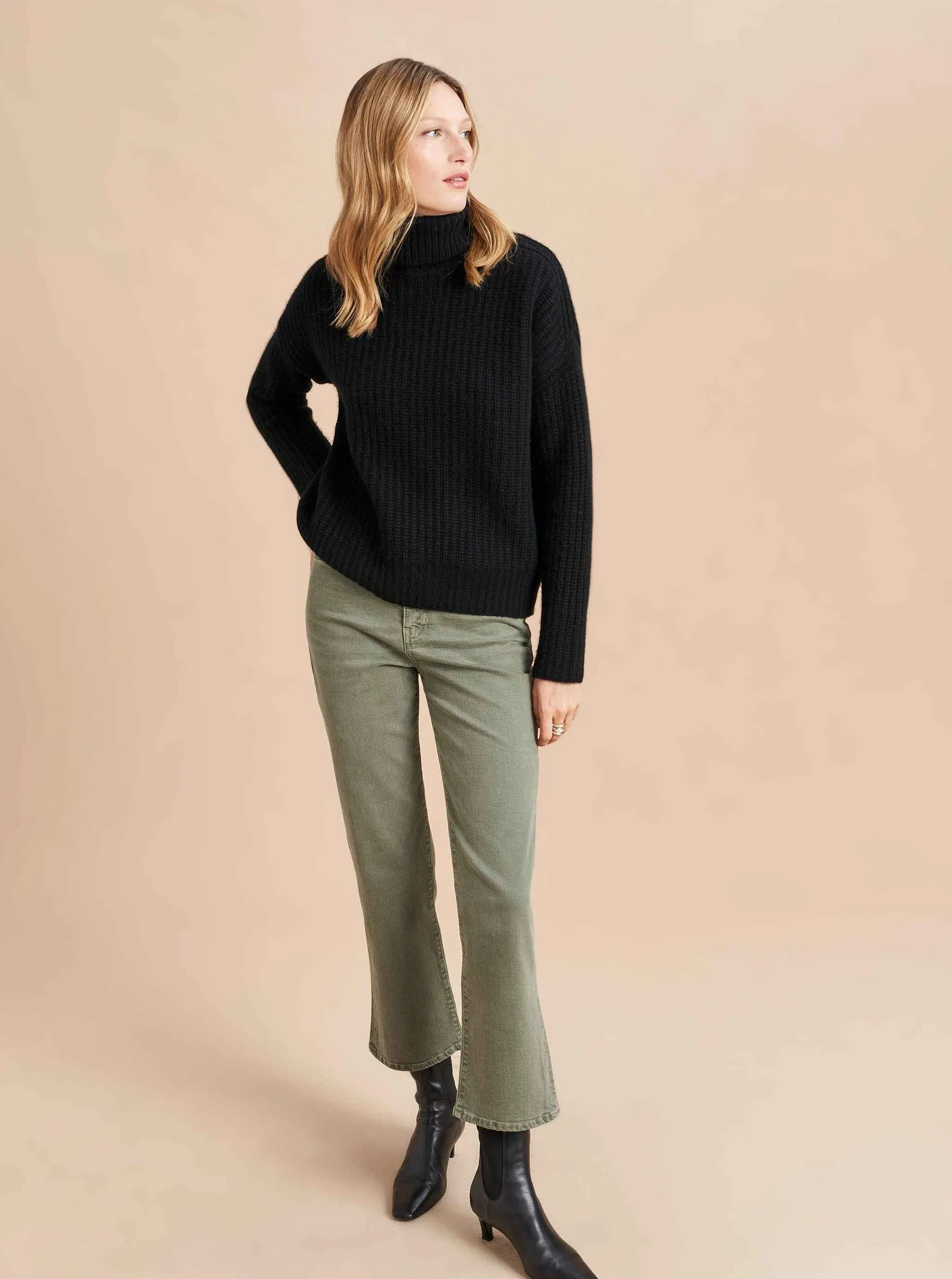La Ligne Turtlenecks*Toujours Turtleneck Black