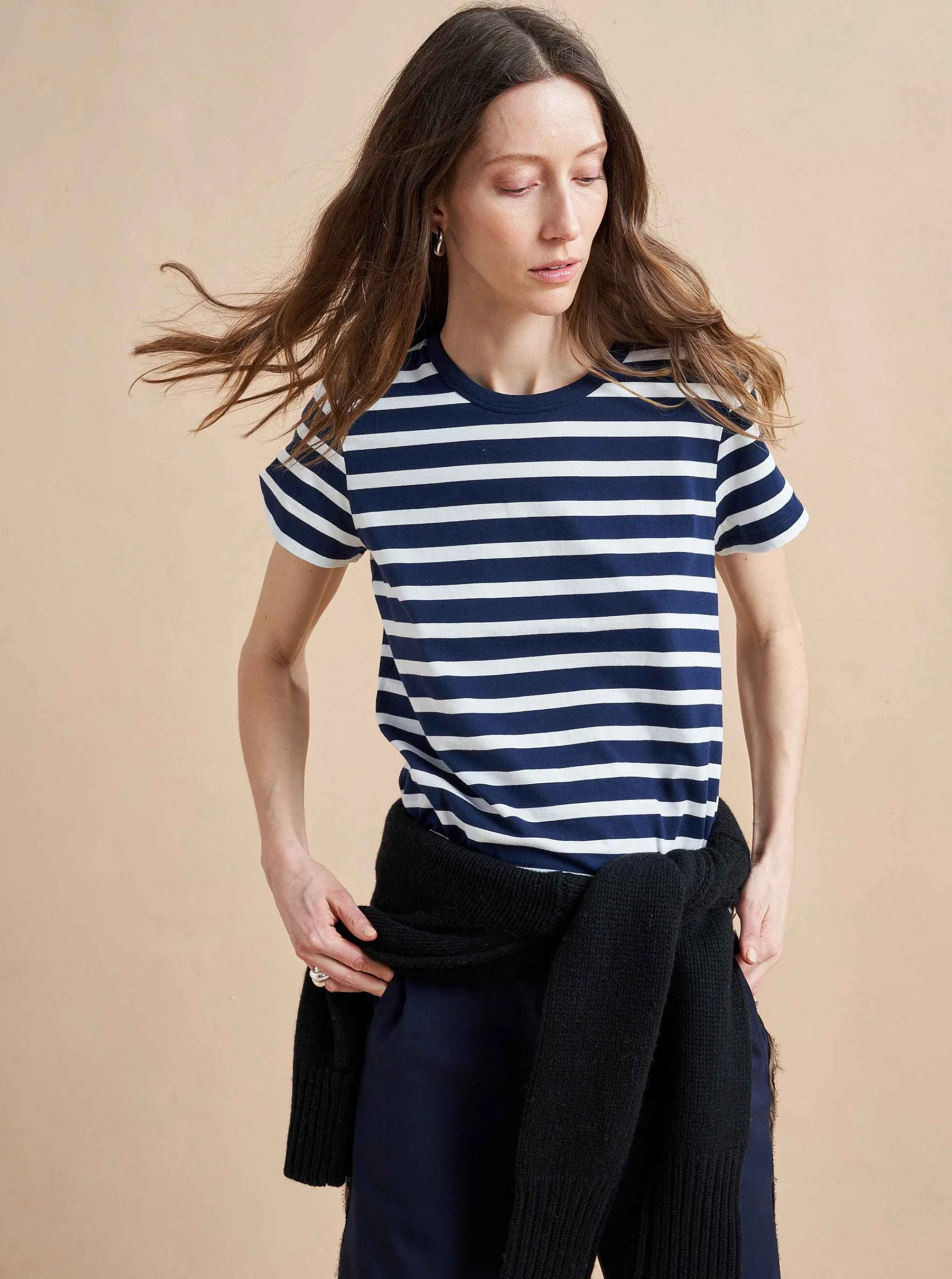 La Ligne Tees*Rickie Tee Navy/White