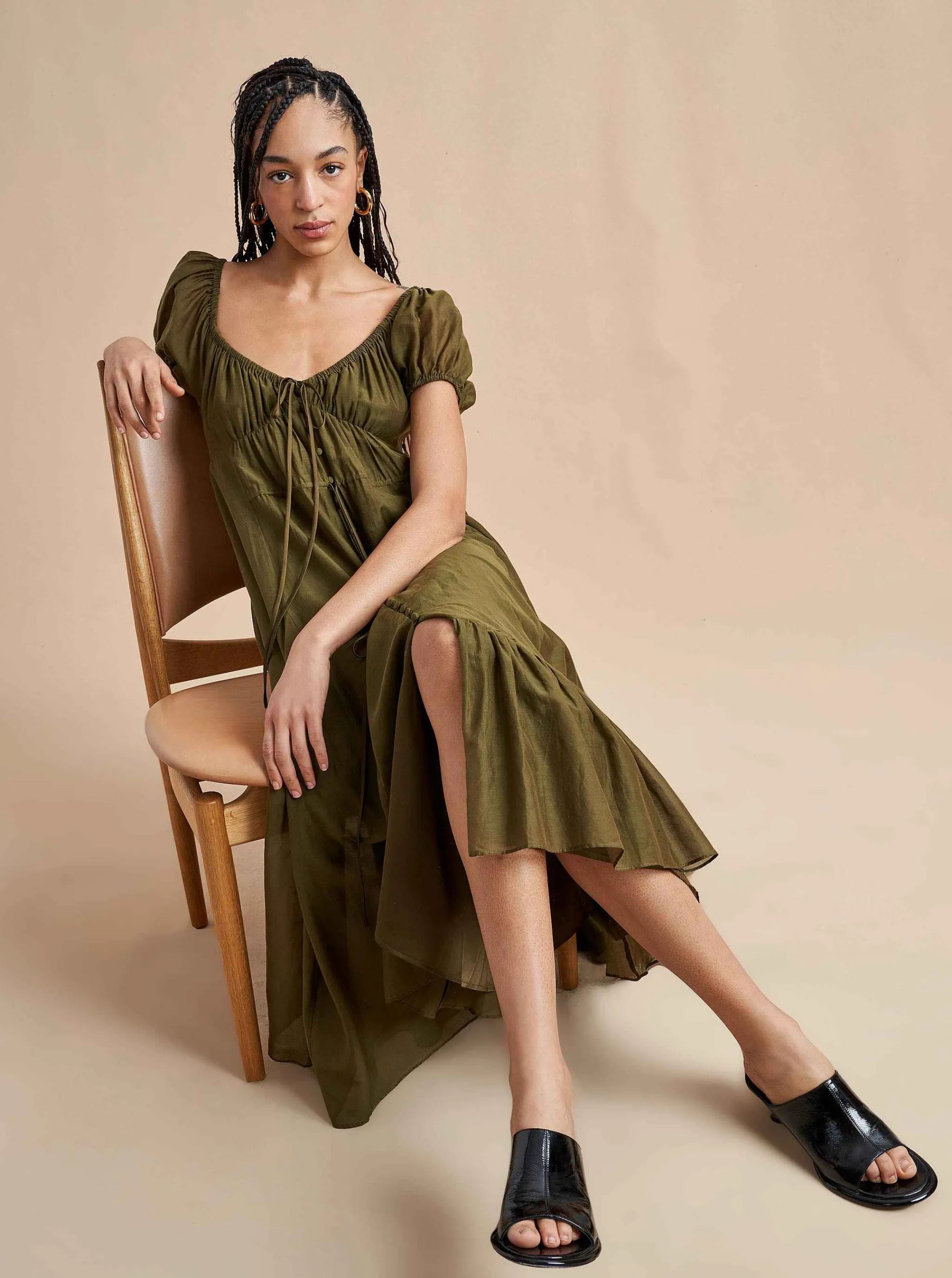 La Ligne Midi Dresses*Josie Dress Olive