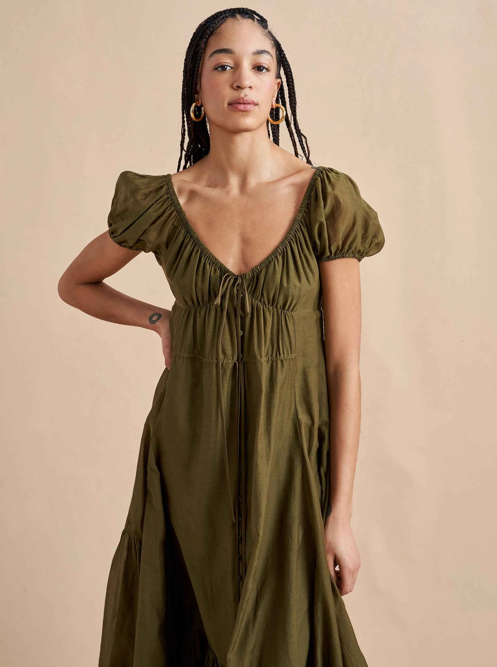 La Ligne Midi Dresses*Josie Dress Olive