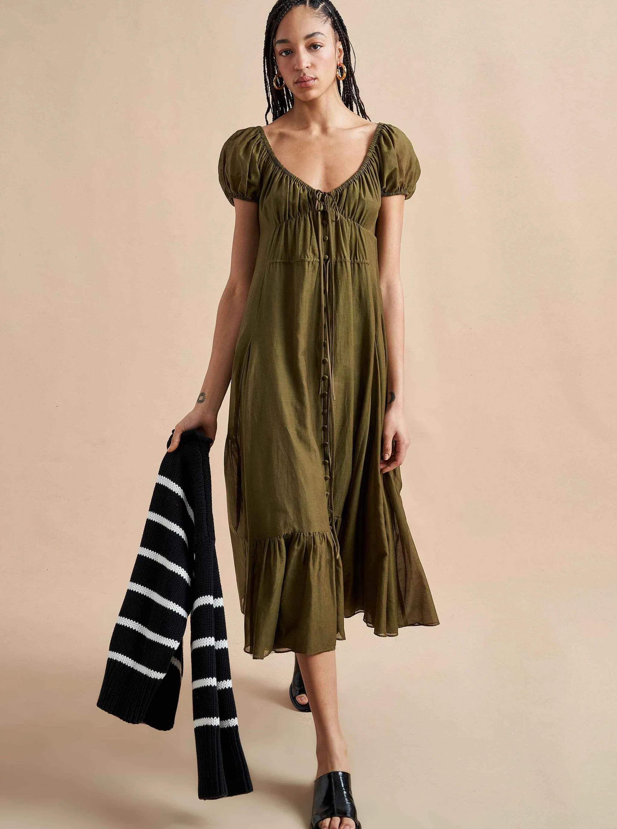 La Ligne Midi Dresses*Josie Dress Olive