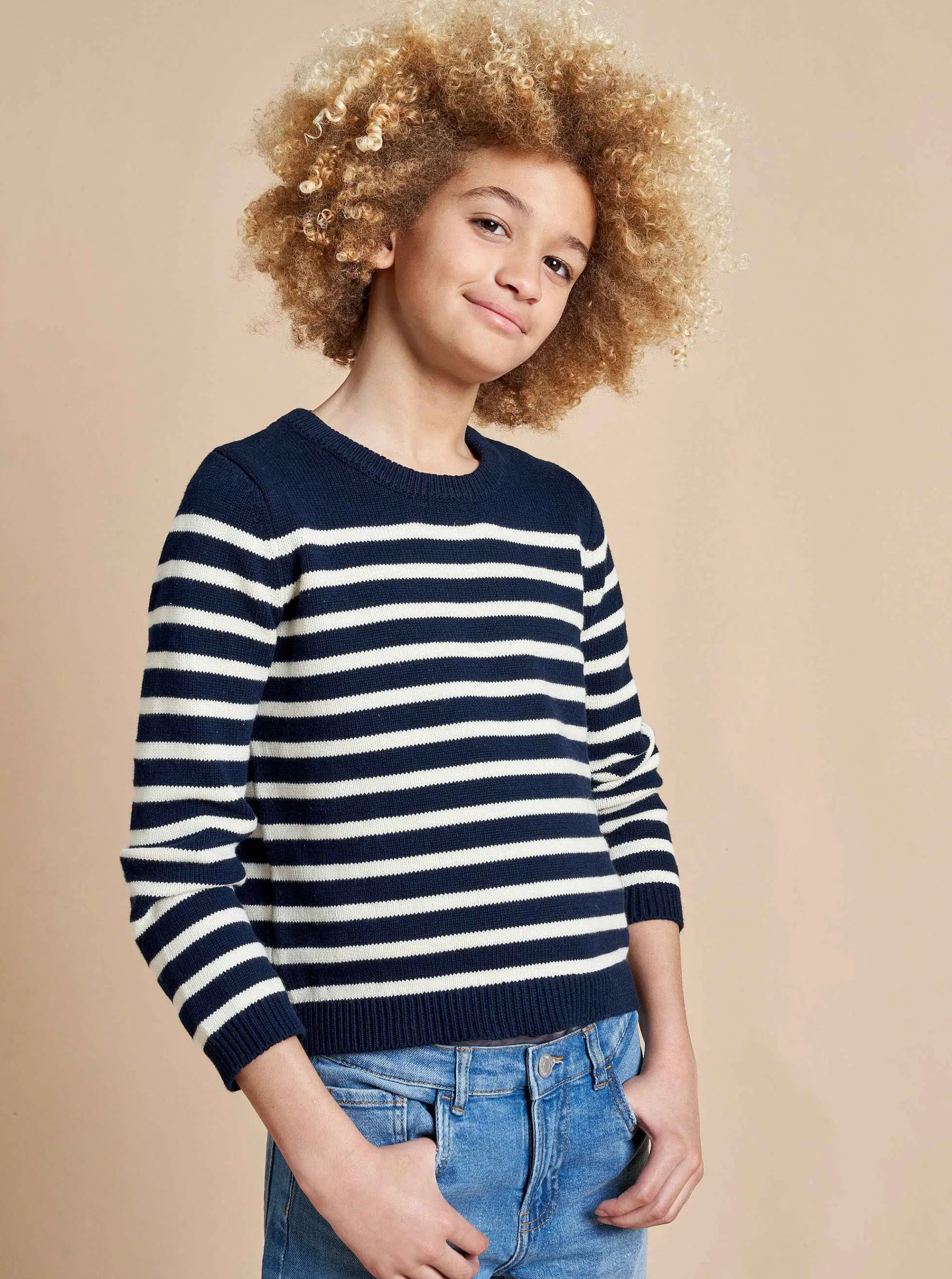 La Ligne Kids*Marini Sweater Navy/Cream