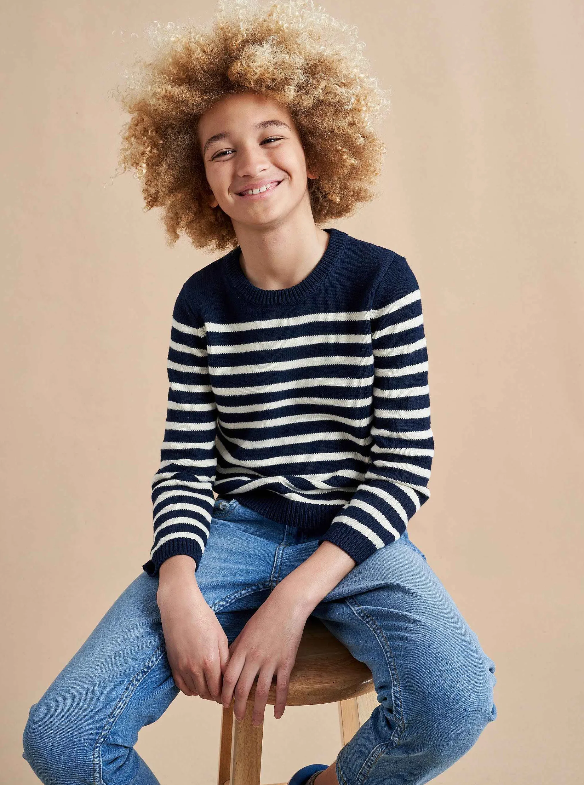 La Ligne Kids*Marini Sweater Navy/Cream