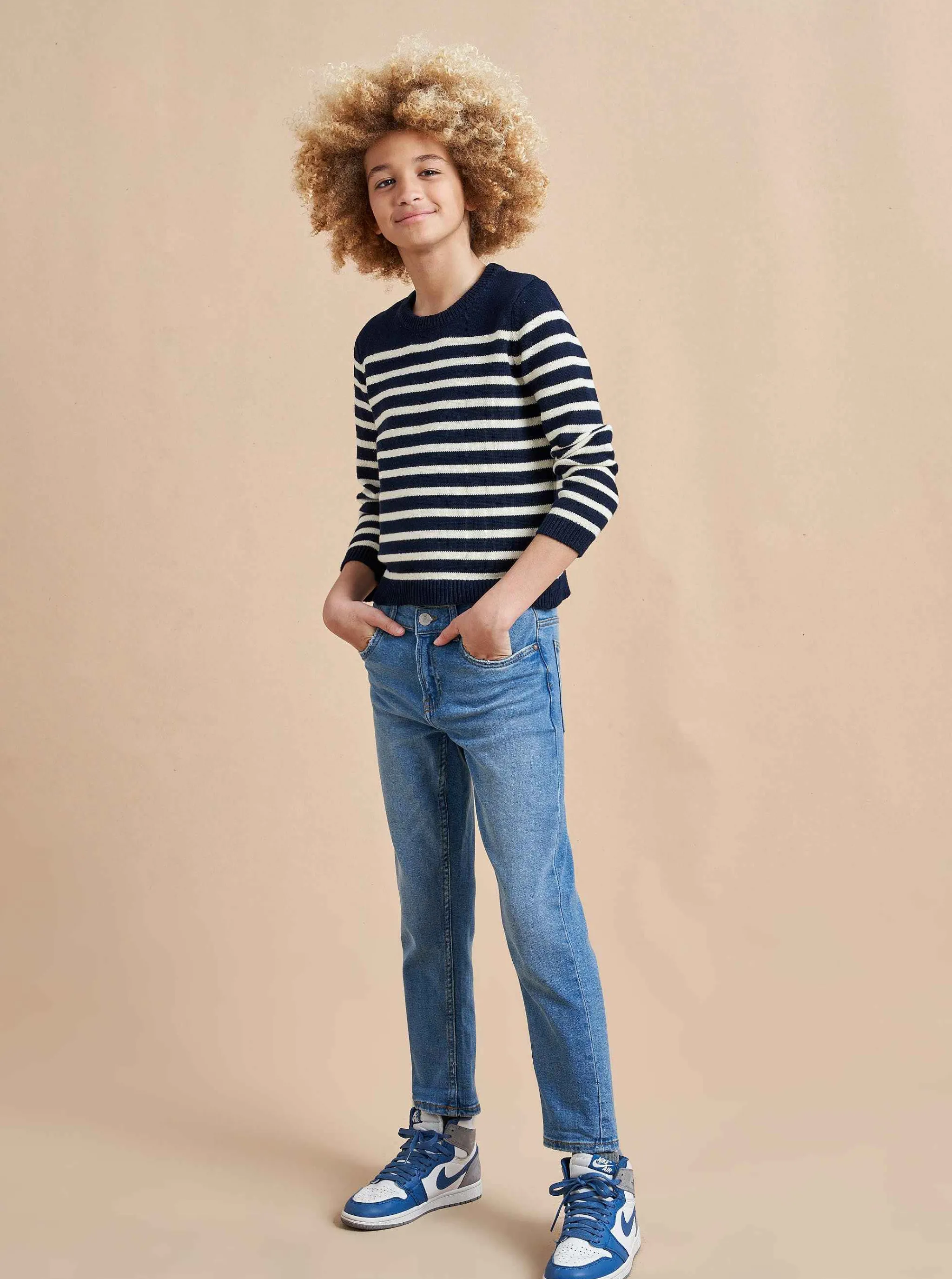 La Ligne Kids*Marini Sweater Navy/Cream