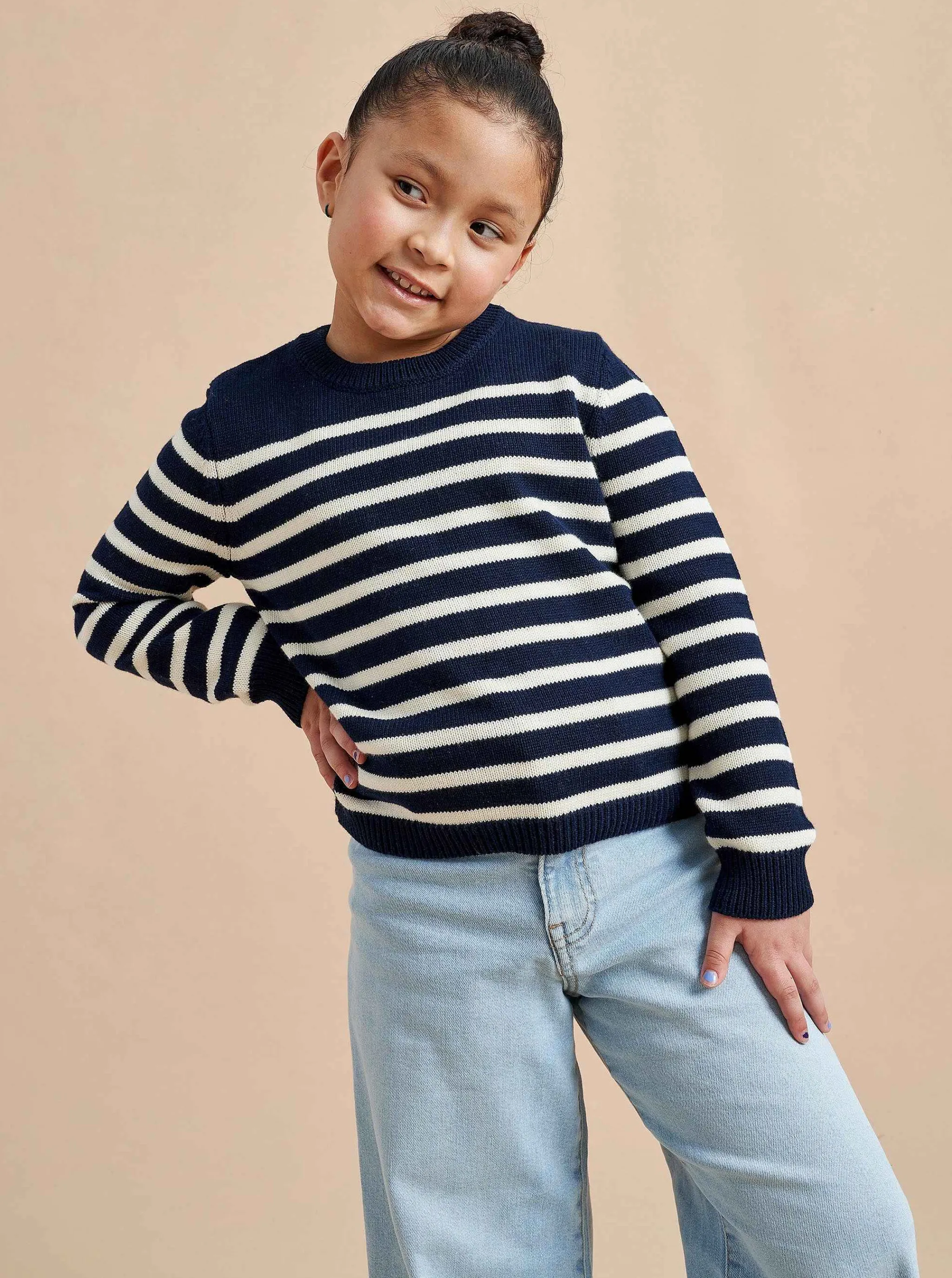 La Ligne Kids*Marini Sweater Navy/Cream
