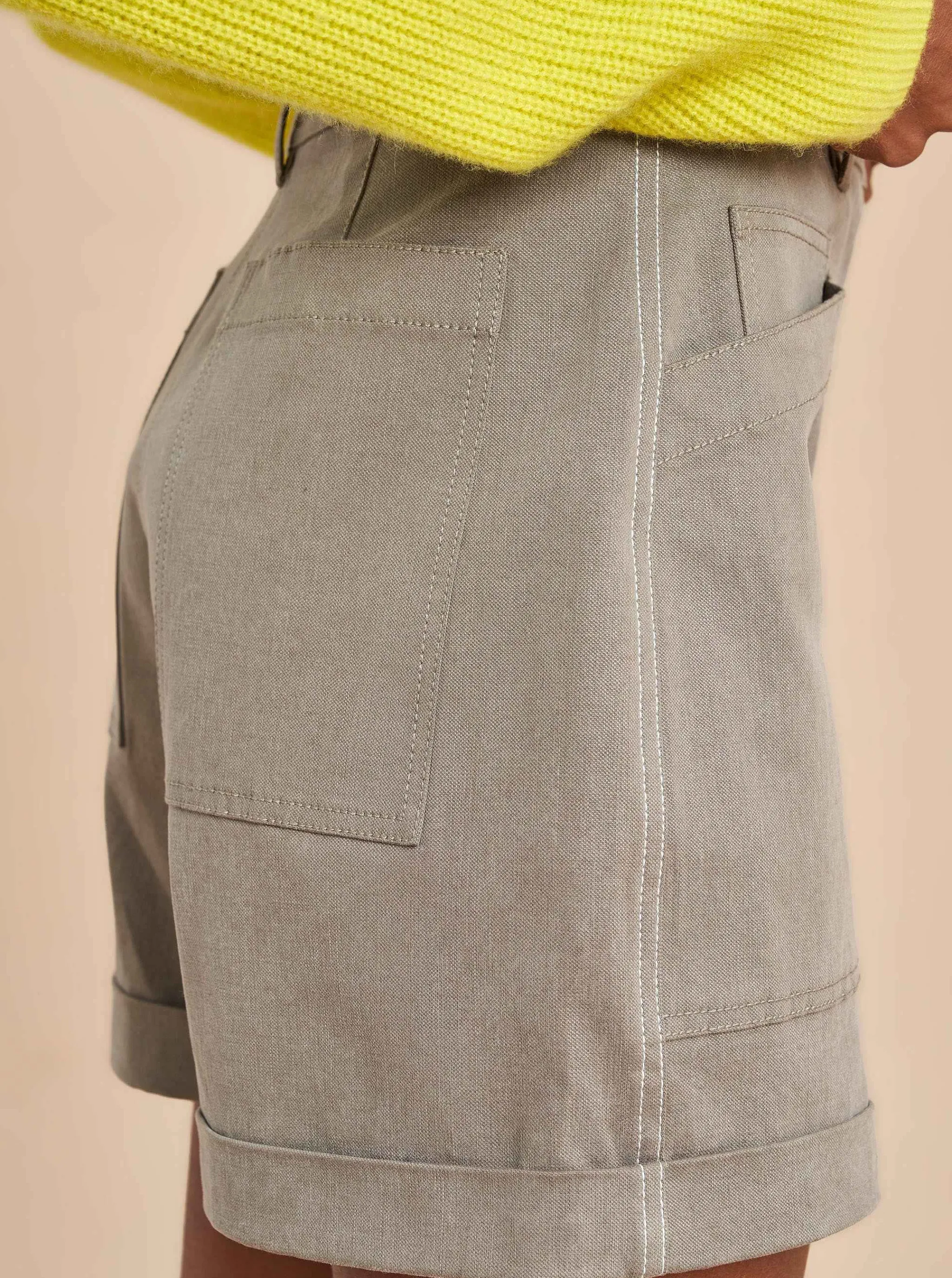 La Ligne Shorts*Canvas Short Mushroom