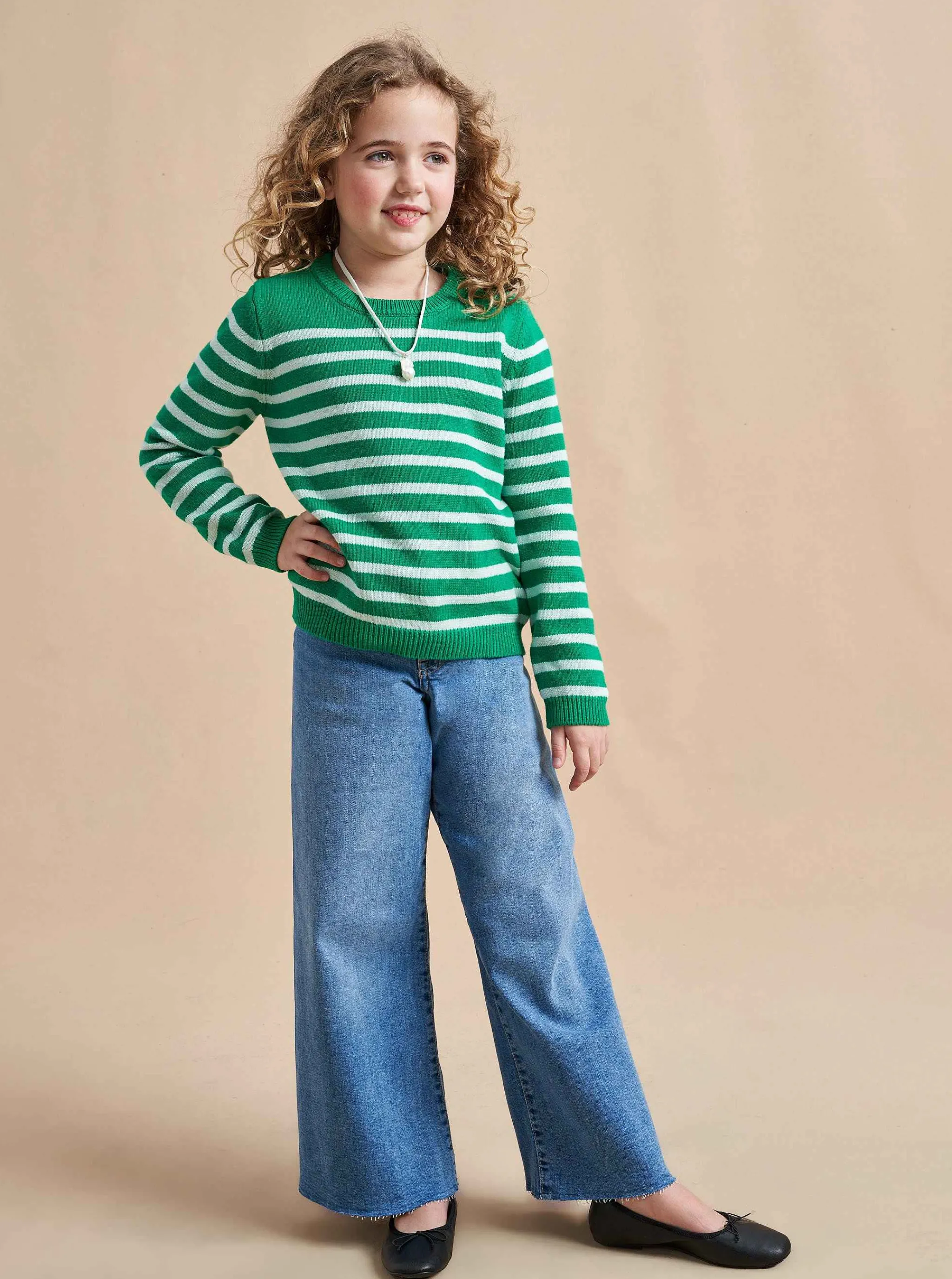 La Ligne Kids*Marini Sweater Kelly Green